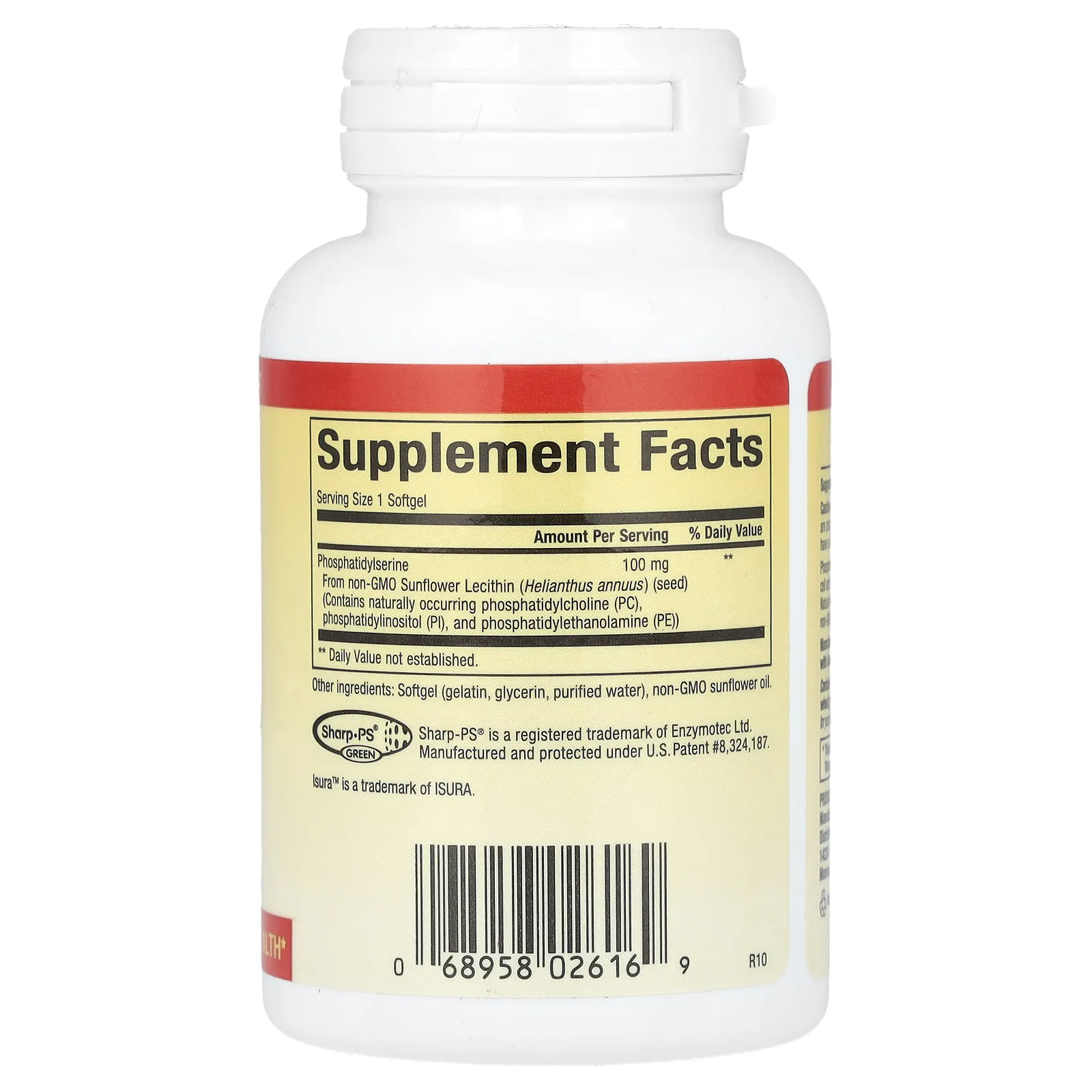 Natural Factors, ФС (фосфатидилсерин), 100 мг, 60 мягких таблеток