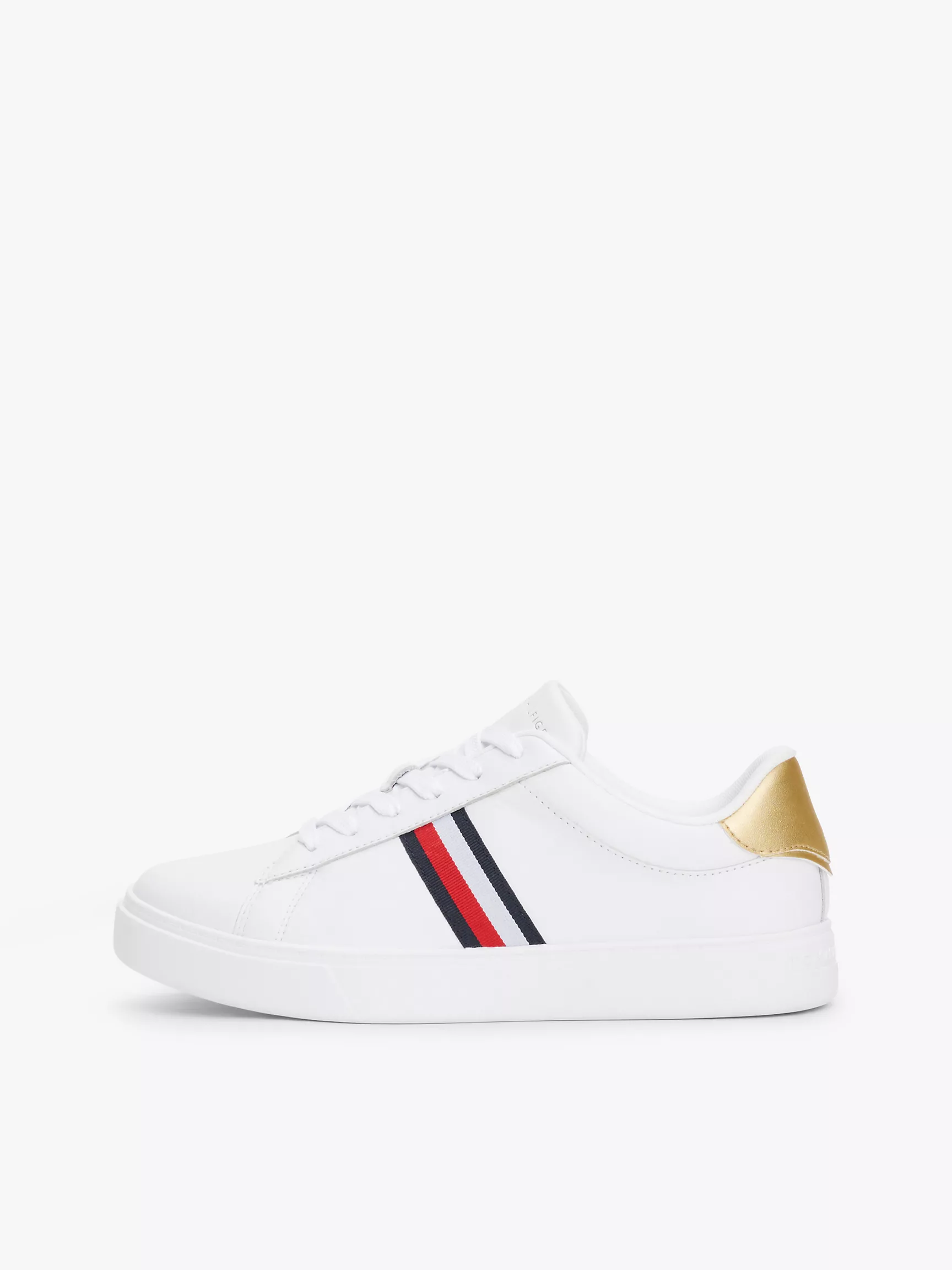 Женские кроссовки Tommy Hilfiger, Кожаные кеды с фирменными полосками