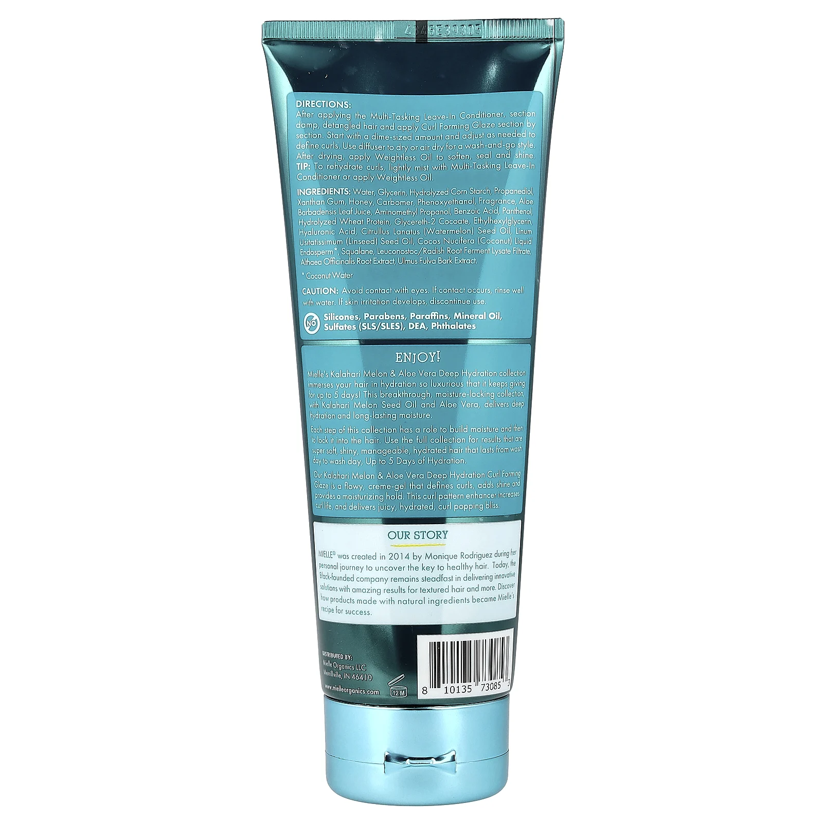 Mielle, Глазурь для глубокого увлажнения, для сухих и обезвоженных волос, дыня Калахари и алоэ вера, 221 г (7,5 унции)