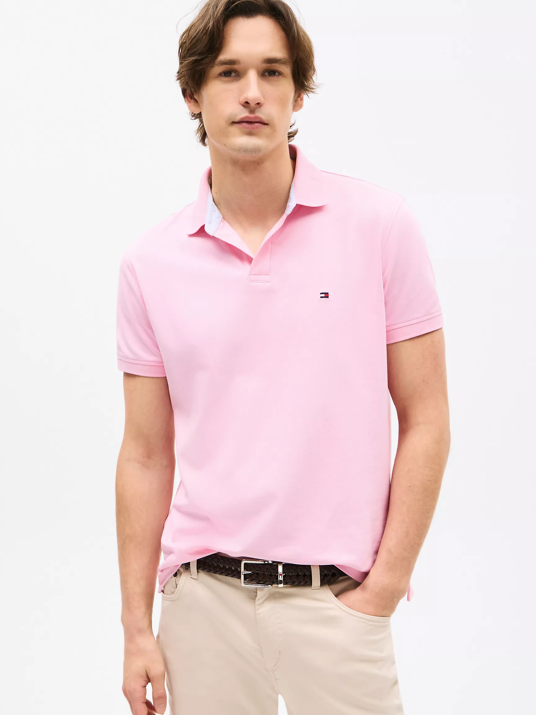 Мужское поло Tommy Hilfiger, Эластичное поло стандартного кроя Tommy