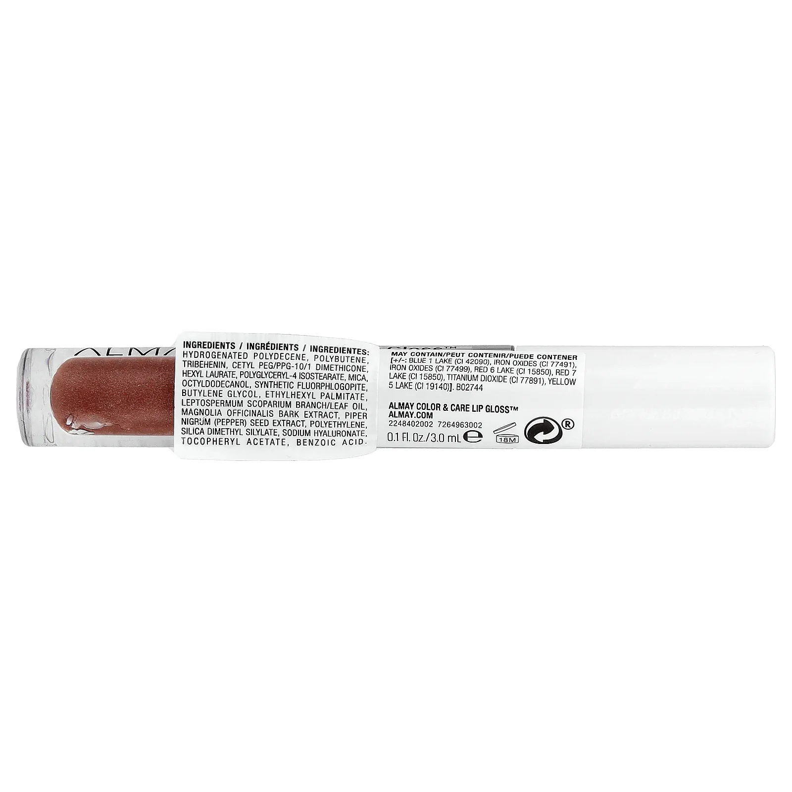 Almay, Color & Care Lip Gloss™, оттенок 200 Rose Glow, 3 мл (0,1 жидк. унции)