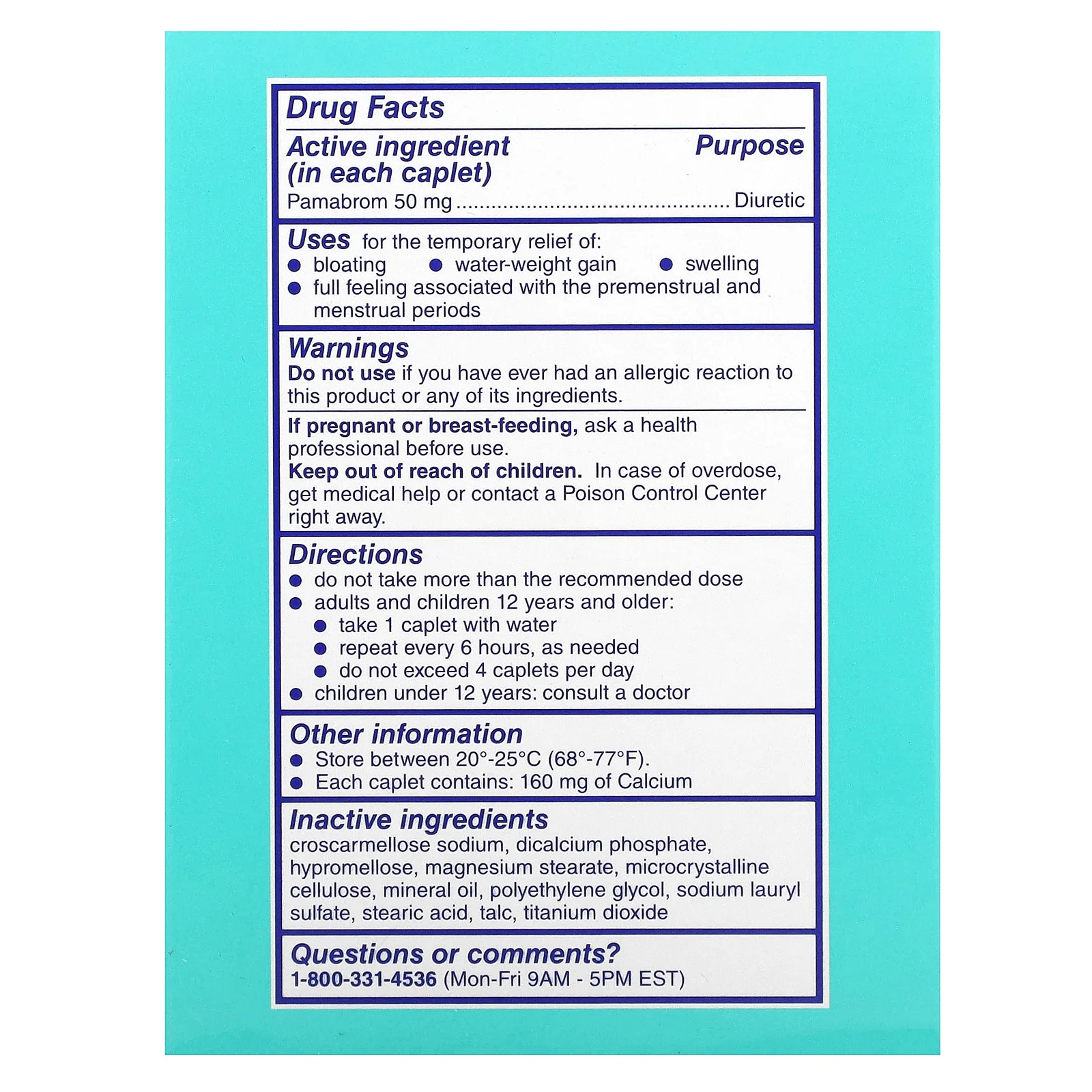 Midol, Средство для облегчения вздутия живота, 30 капсул