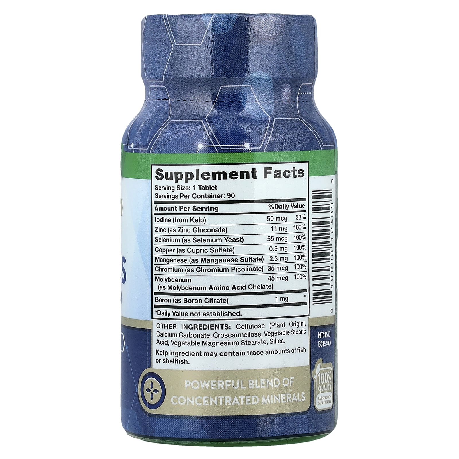 Nature's Truth, Микроэлементы, полный спектр, 90 таблеток