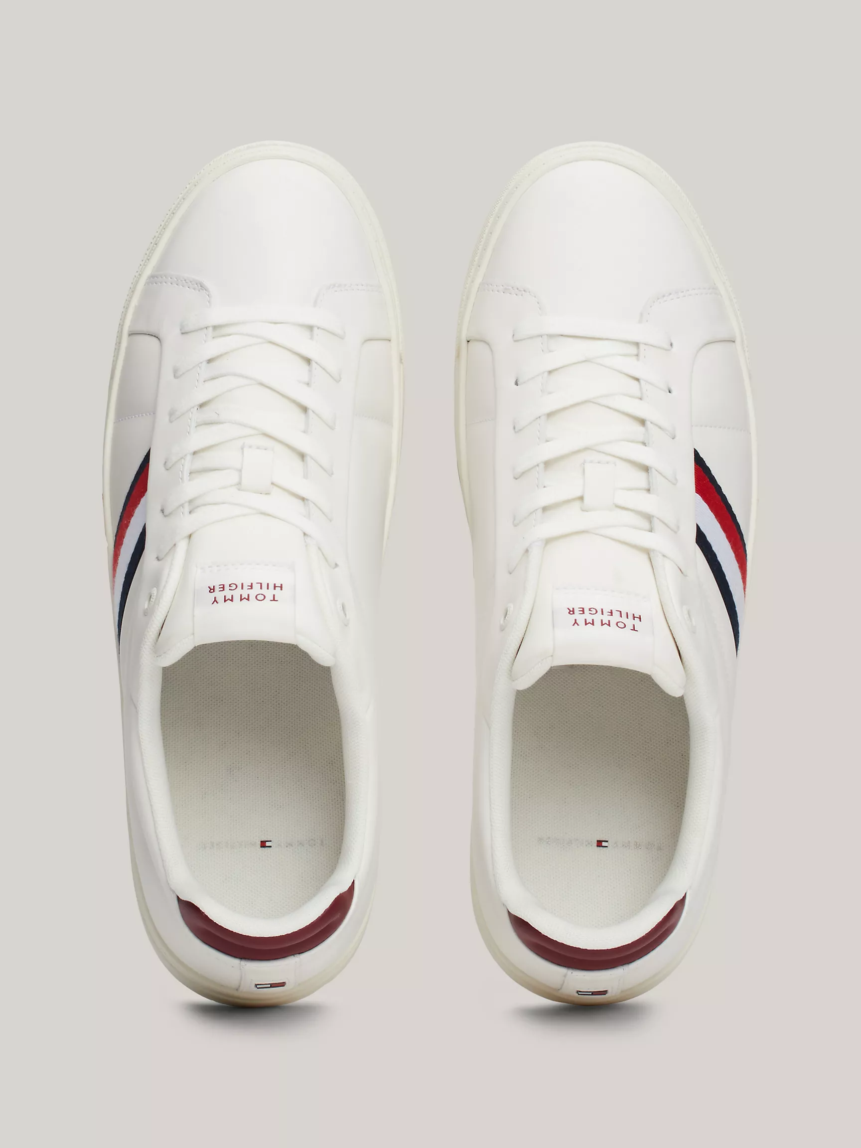 Мужская обувь Tommy Hilfiger, Кожаные кеды с фирменными полосками