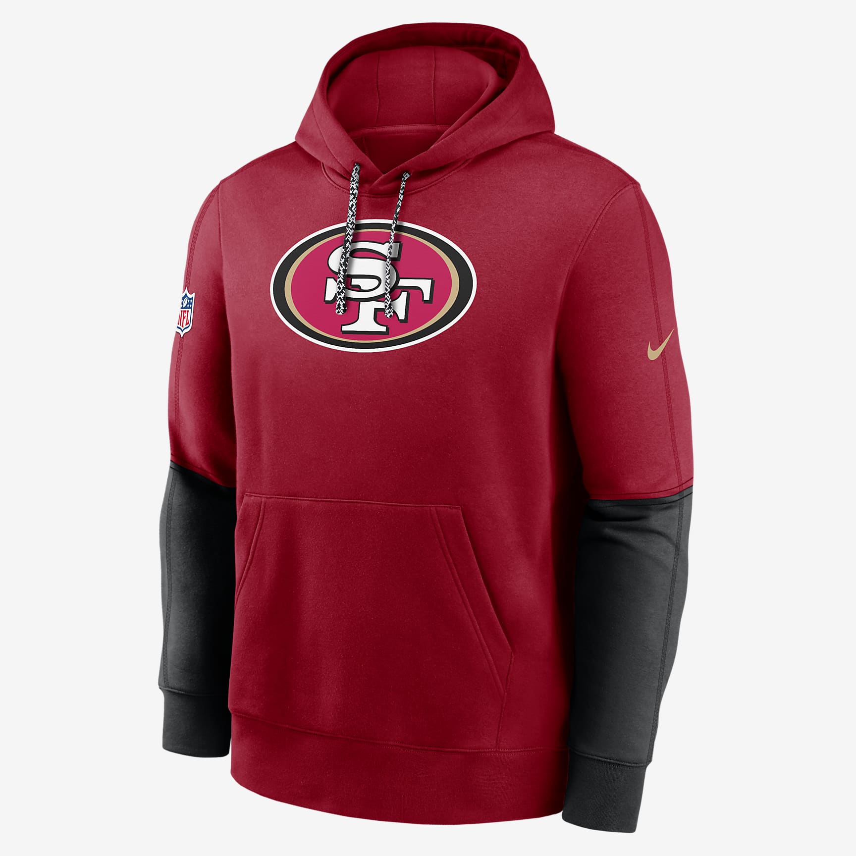 San Francisco 49ers Sideline Team Issue Club Men's Nike NFL Pullover Hoodie