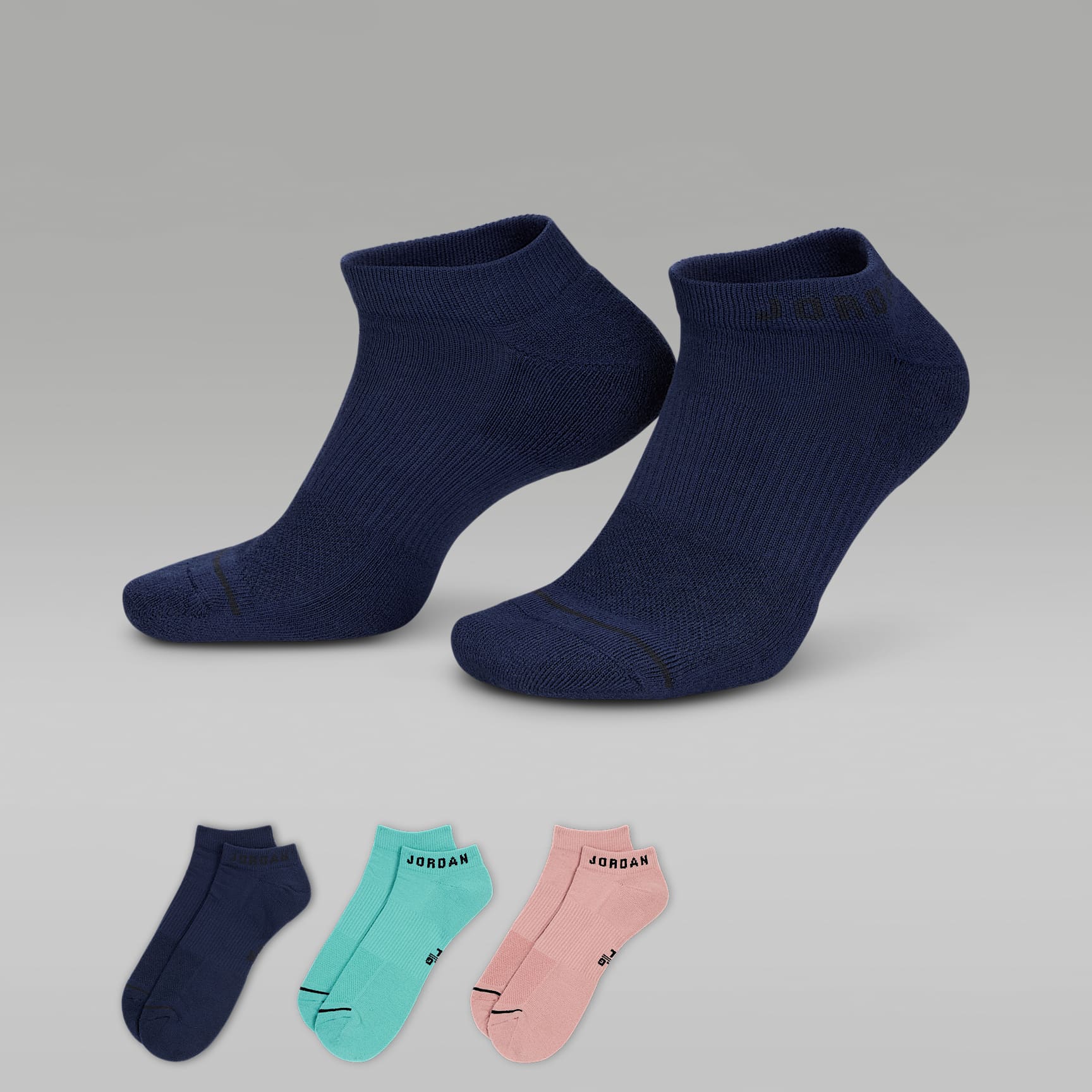 Jordan Everyday No-Show Socks (3 Pairs)