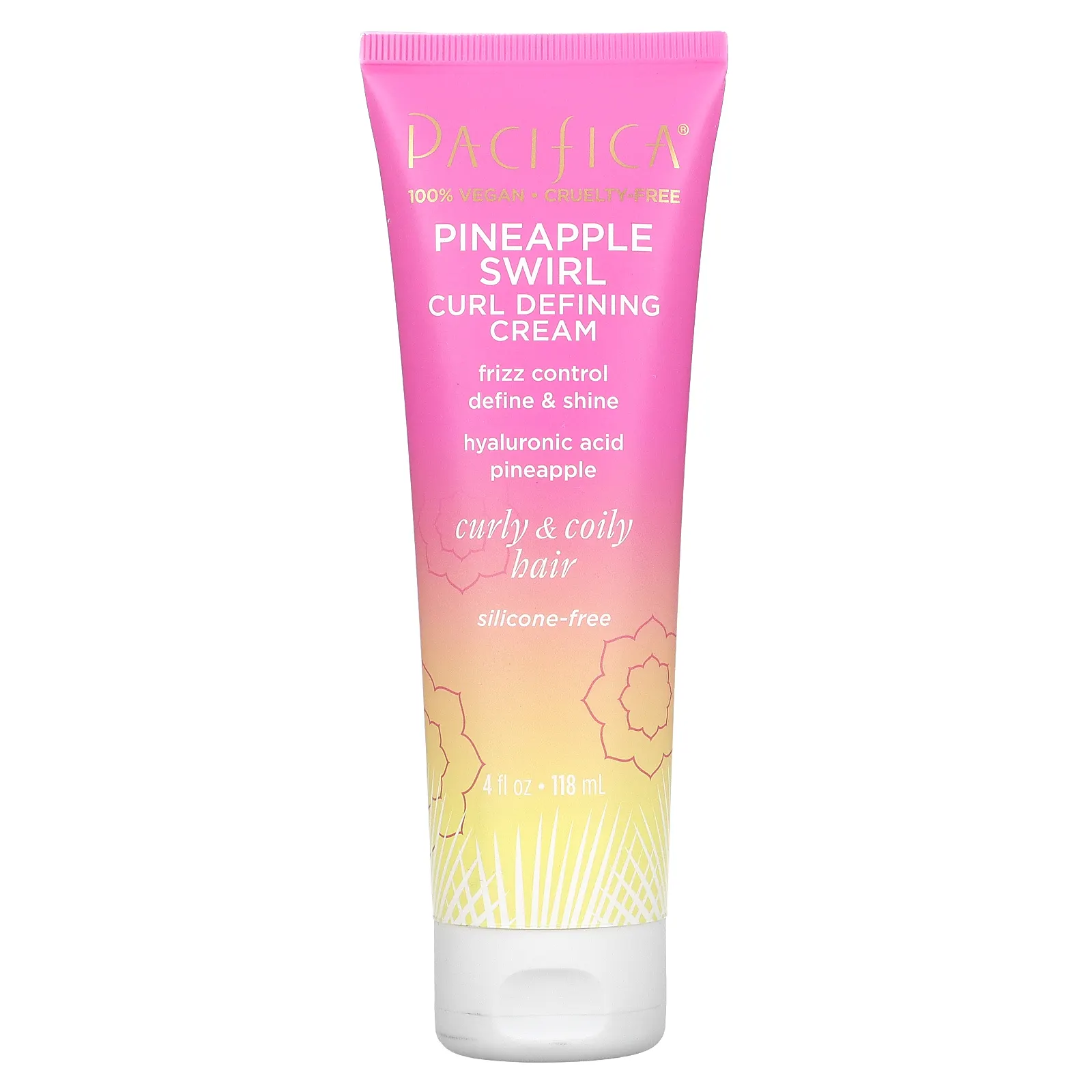 Pacifica, Pineapple Swirl, крем для определения локонов, 118 мл (4 жидк. Унции)