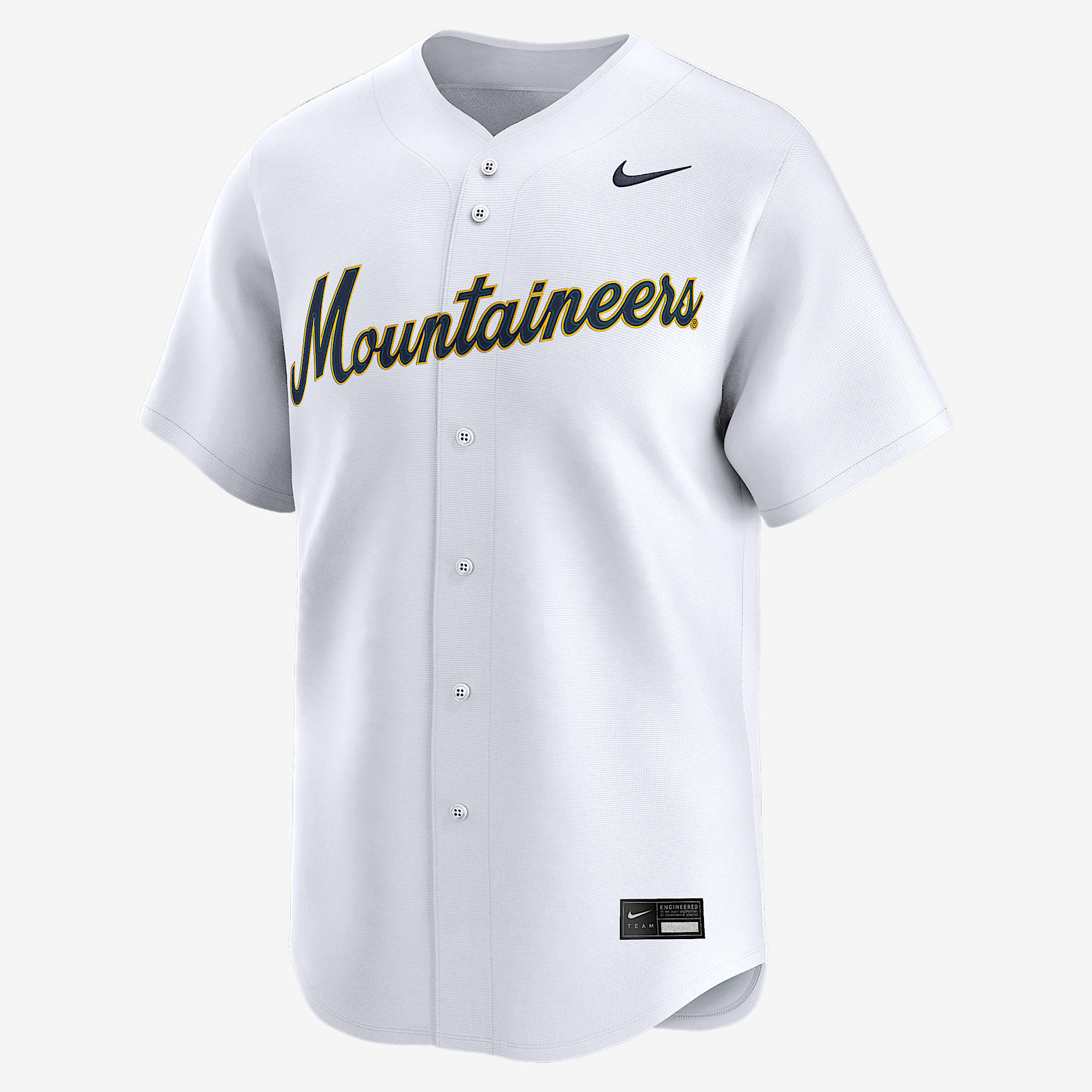 West Virginia Mountaineers Men's Nike College Limited Baseball Jersey