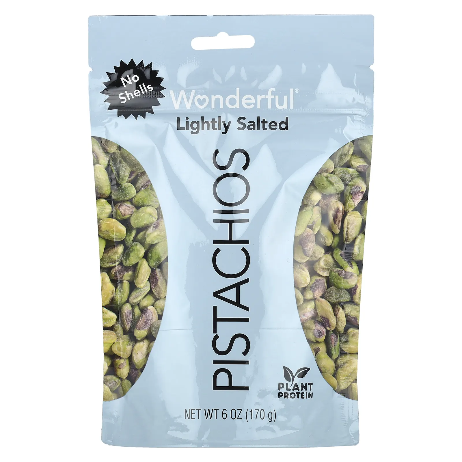 Wonderful Pistachios, с добавлением соли, без скорлупы, 170 г (6 унций)