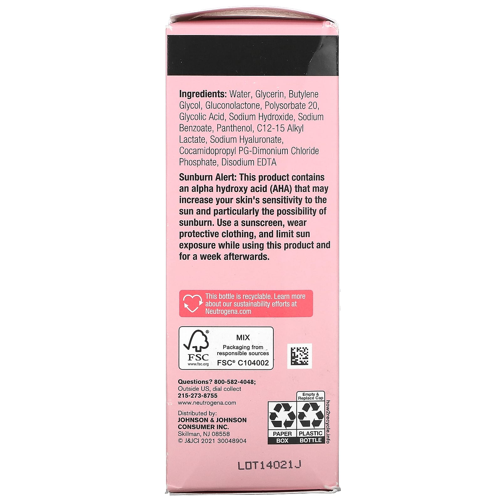 Neutrogena, Skin Perfecting, жидкий эксфолиант для ежедневного применения, для сухой кожи, 118 мл (4 жидк. Унции)