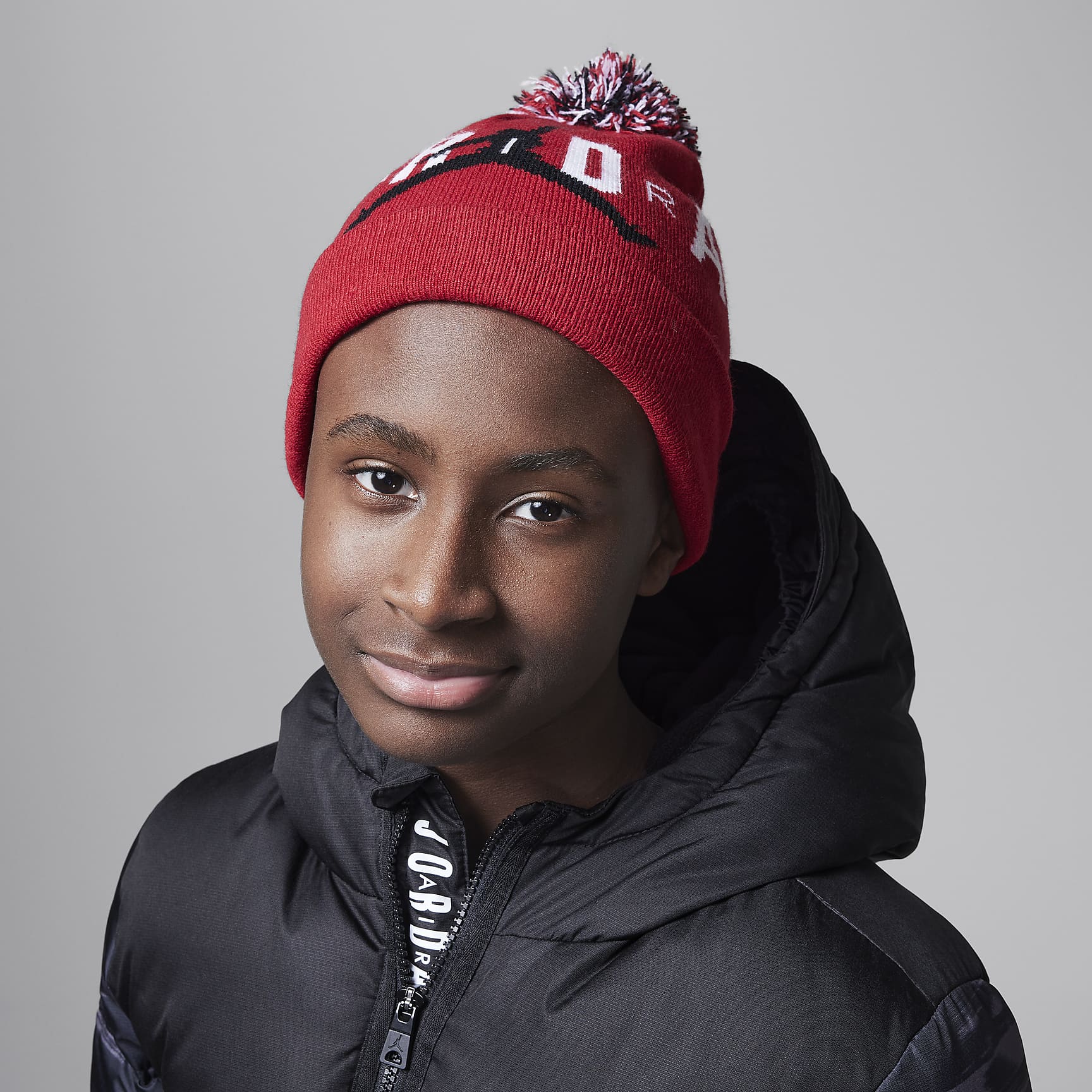 Jordan Pom Beanie Set Big Kids 2-Piece Set