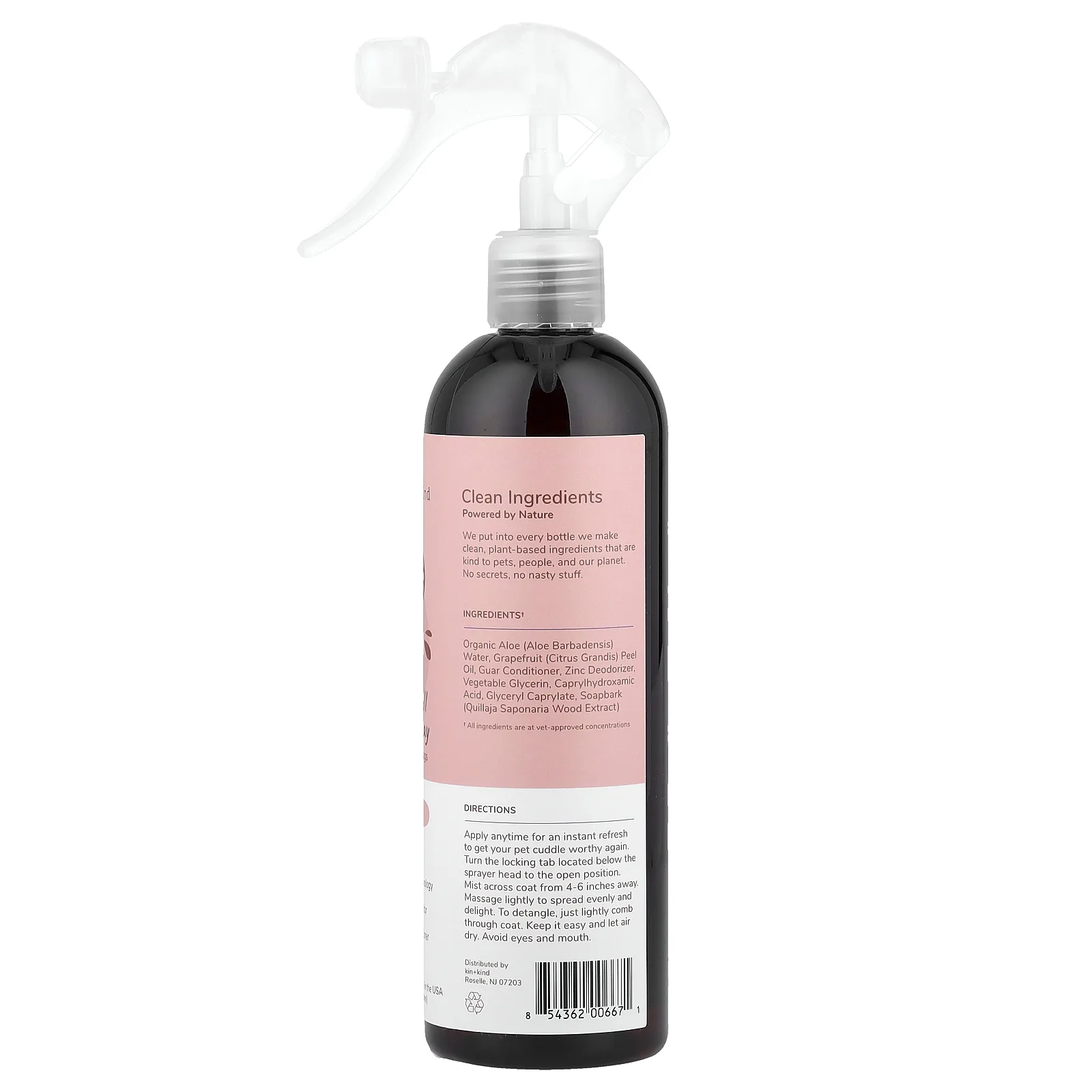 Kin+Kind, Dog Smell, спрей для шерсти, кондиционер для собак, грейпфрут, 354 мл (12 жидк. унций)
