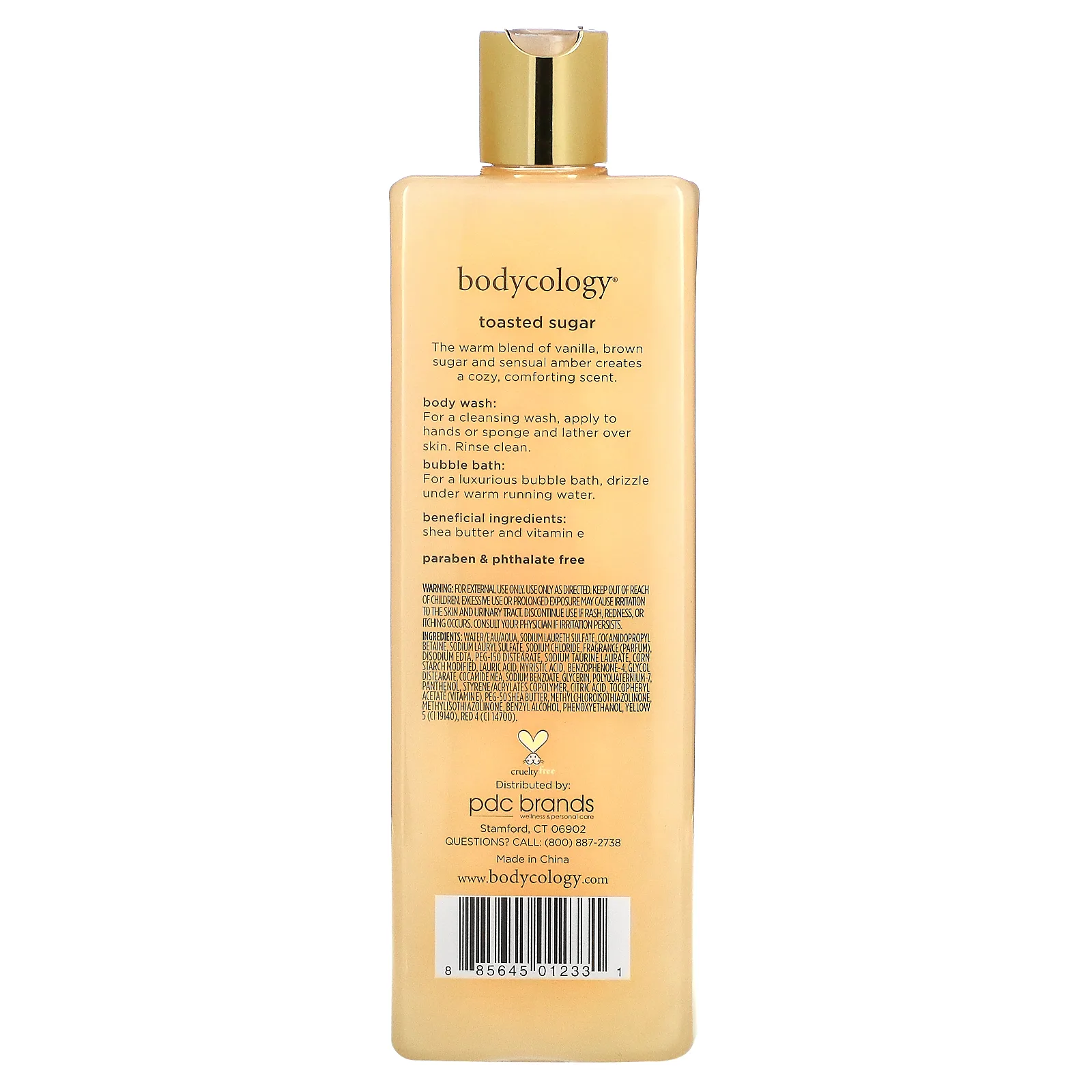 Bodycology, Гель для душа 2 в 1, поджаренный сахар, 473 мл (16 жидк. Унций)