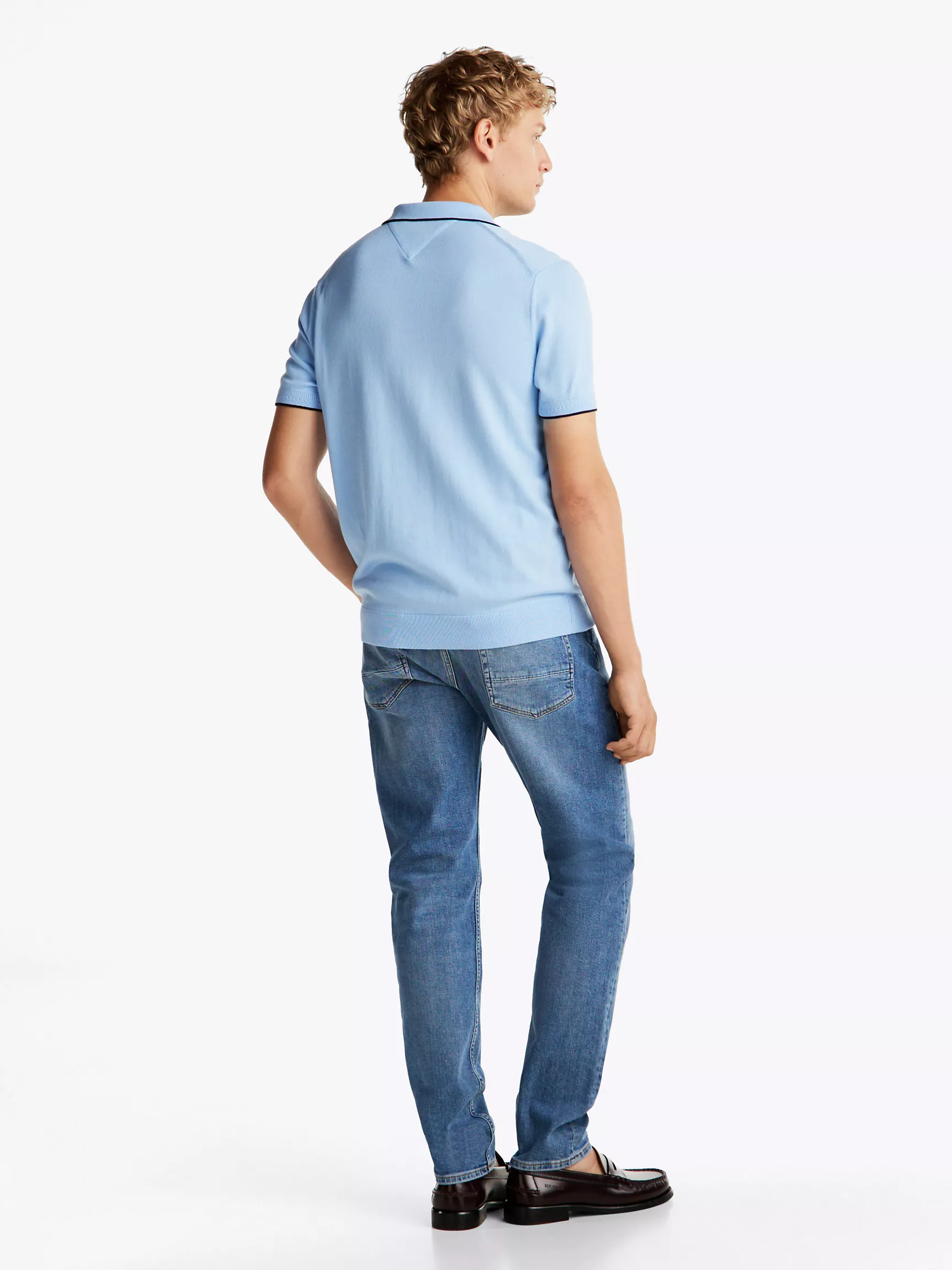 Мужское поло Tommy Hilfiger, Стандартное поло с V-образным вырезом