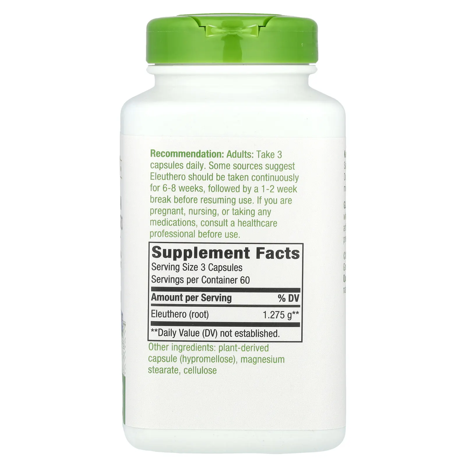 Nature's Way, сибирский женьшень, корень, 425 мг, 180 веганских капсул