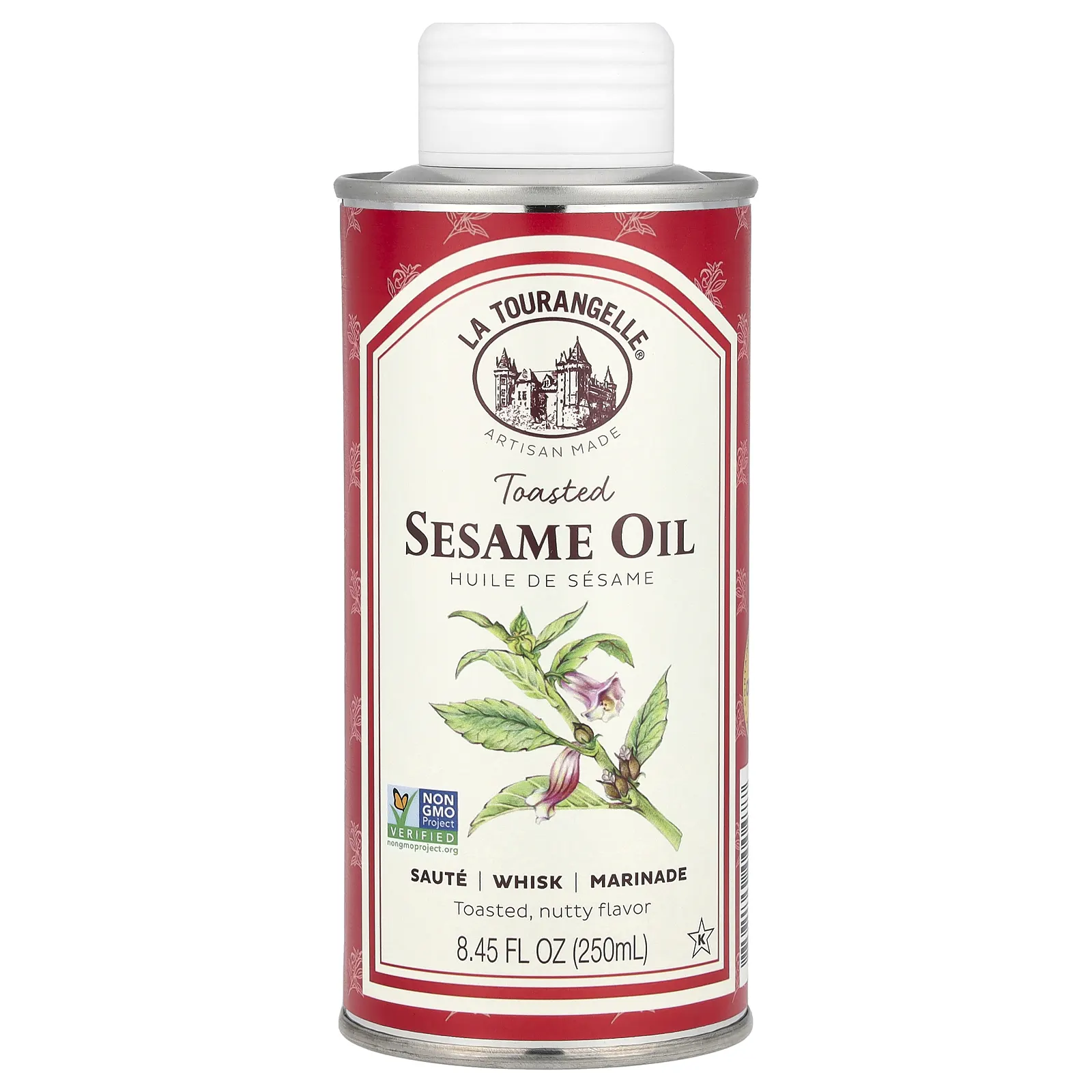 La Tourangelle, Обжаренное кунжутное масло, 250 мл (8,45 жидк. Унции)
