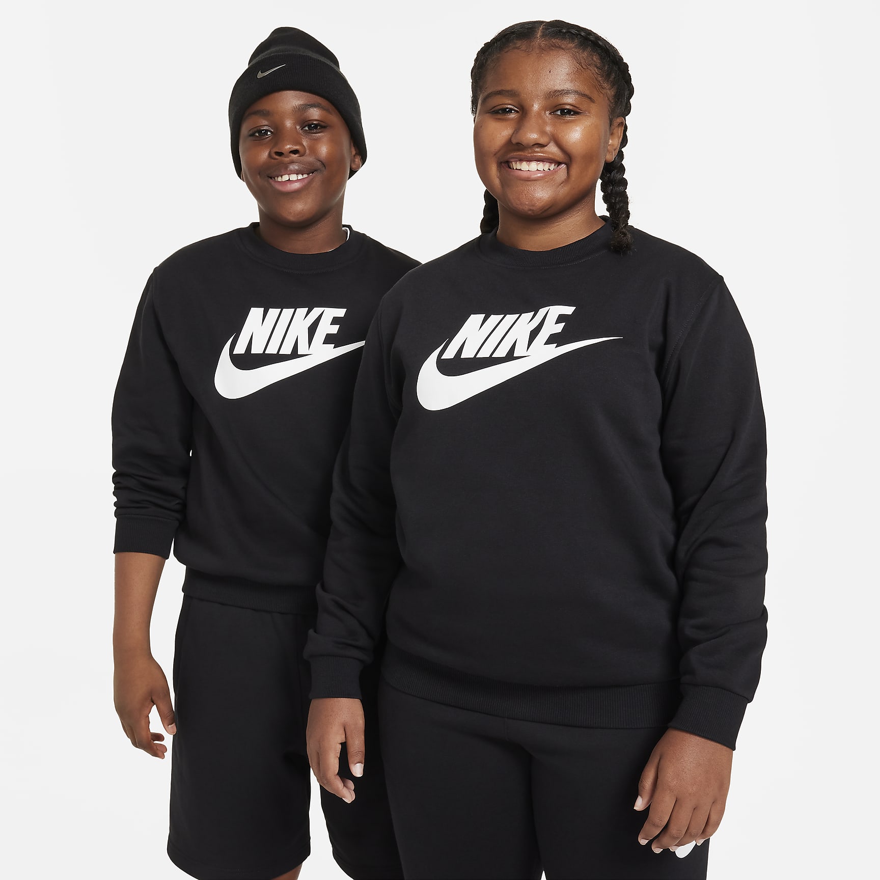 Nike Sportswear Club Fleece Big Kids' Sweatshirt (Extended Size)
