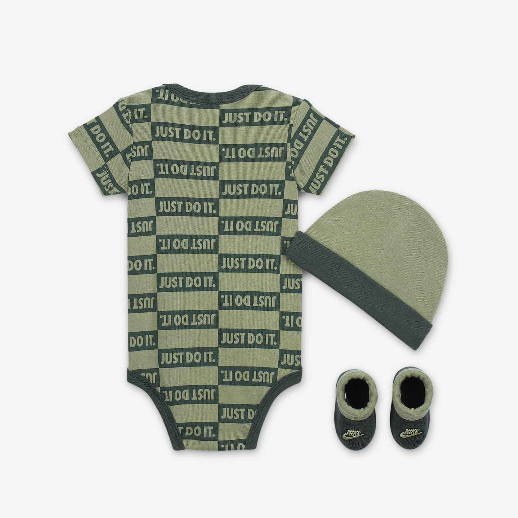 Nike Baby (0-9M) Textured Club 3-Piece Bodysuit Set