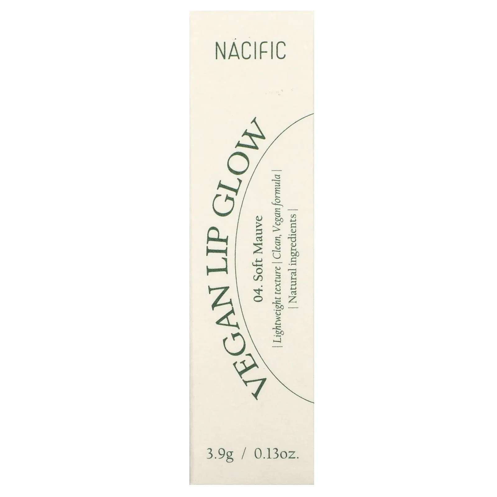 Nacific, Vegan Lip Glow, 04 Soft Mauve, 0.13 oz (3.9 g)