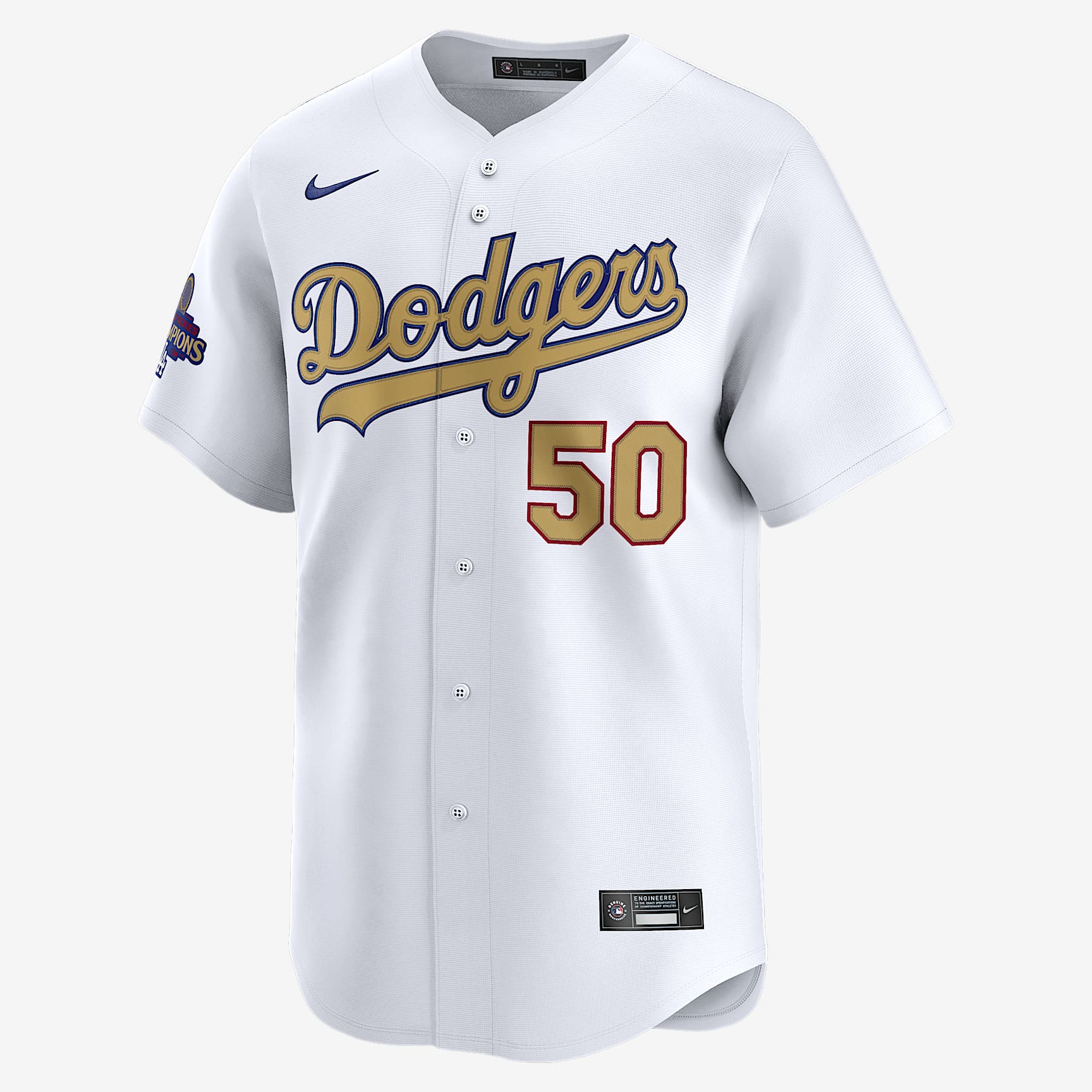 Mookie Betts Los Angeles Dodgers 2024 World Series Champions Gold Men's Nike Dri-FIT ADV MLB Limited Jersey