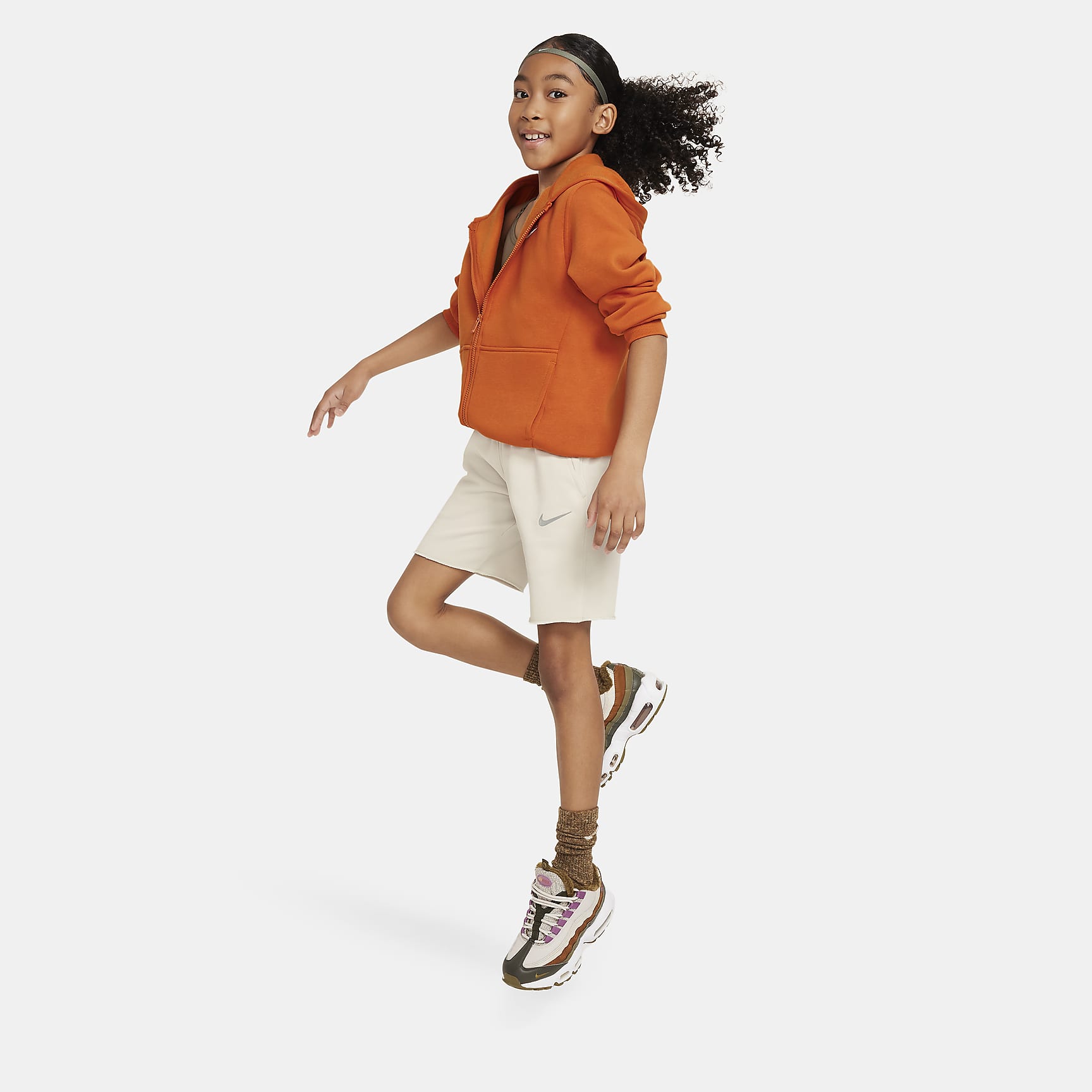 Nike Sportswear Big Kids' (Girls') Dri-FIT Fleece Shorts