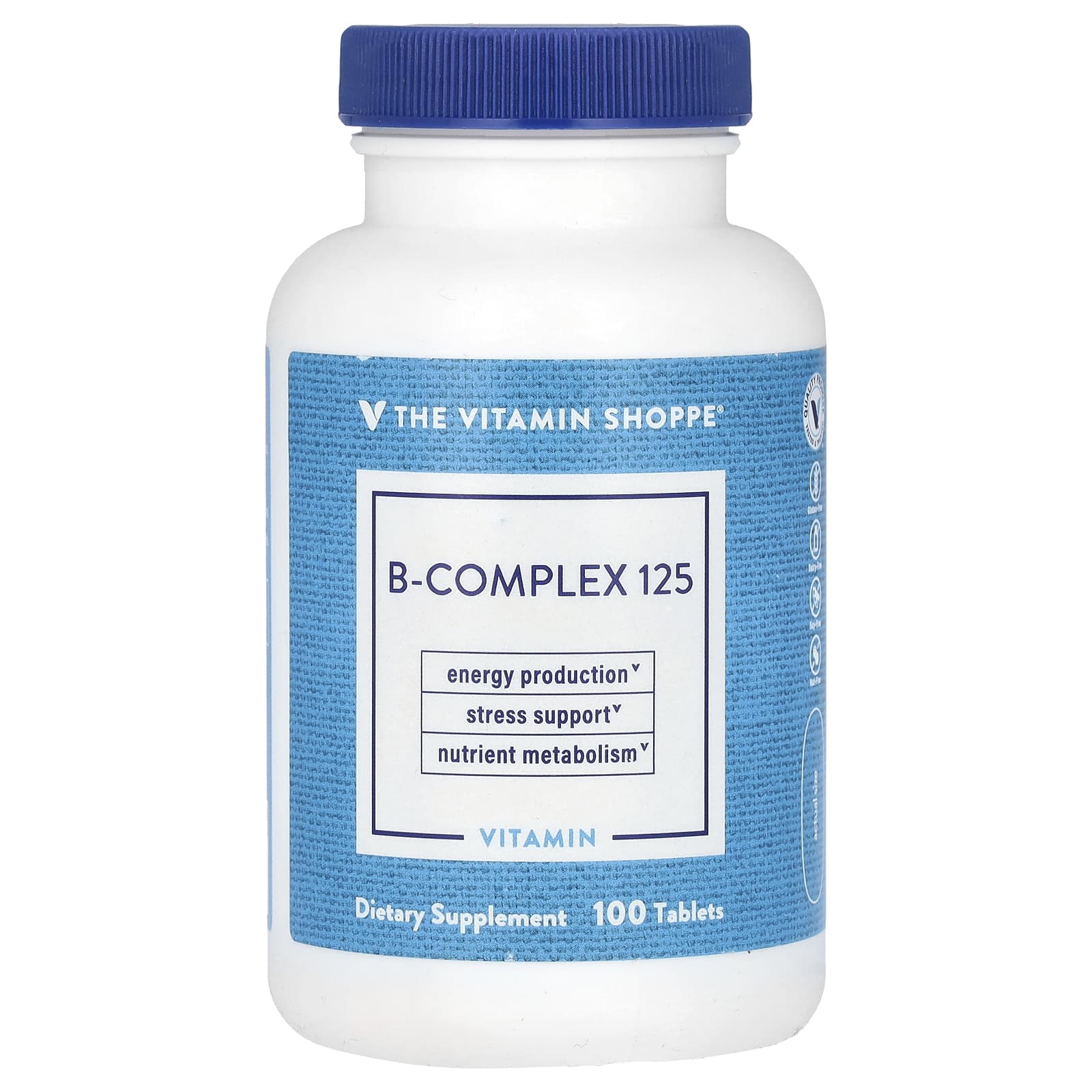 The Vitamin Shoppe, B-Complex 125, витамины группы B, 100 таблеток