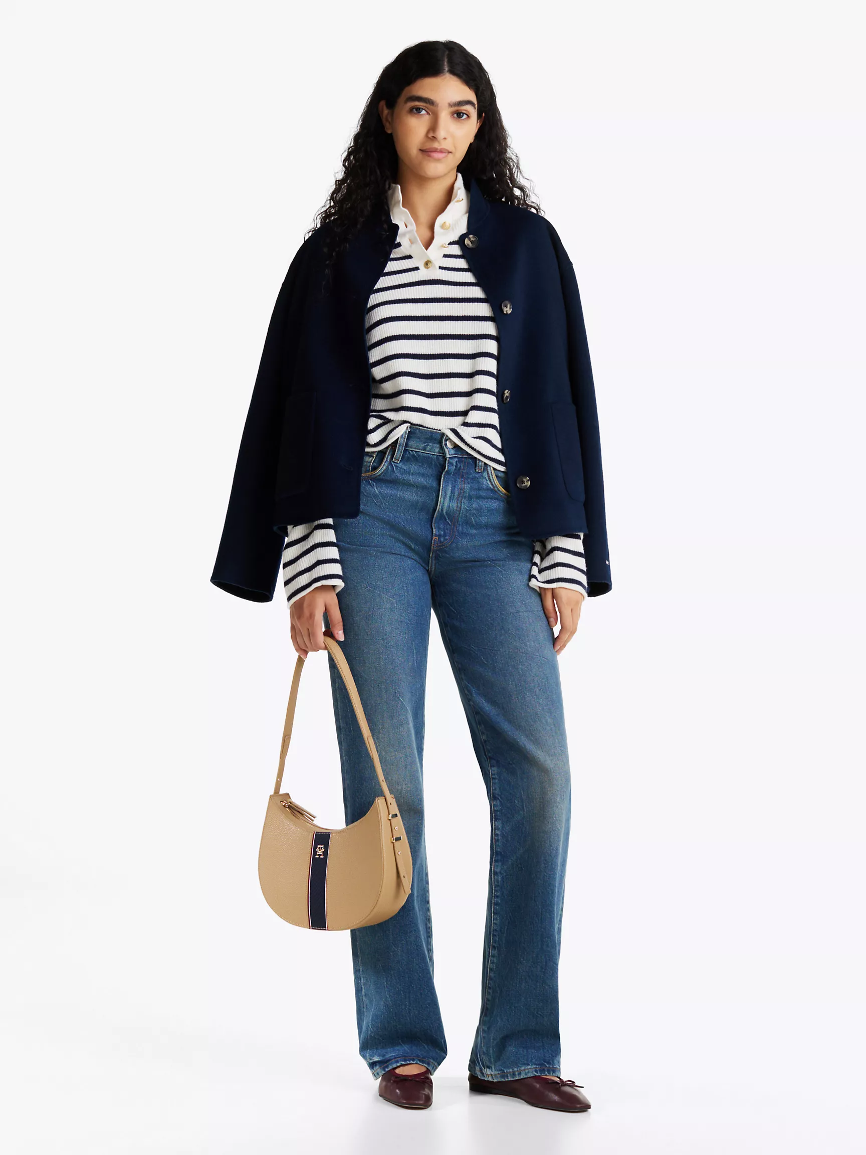 Женская сумка Tommy Hilfiger, Сумка через плечо с полосками Legacy