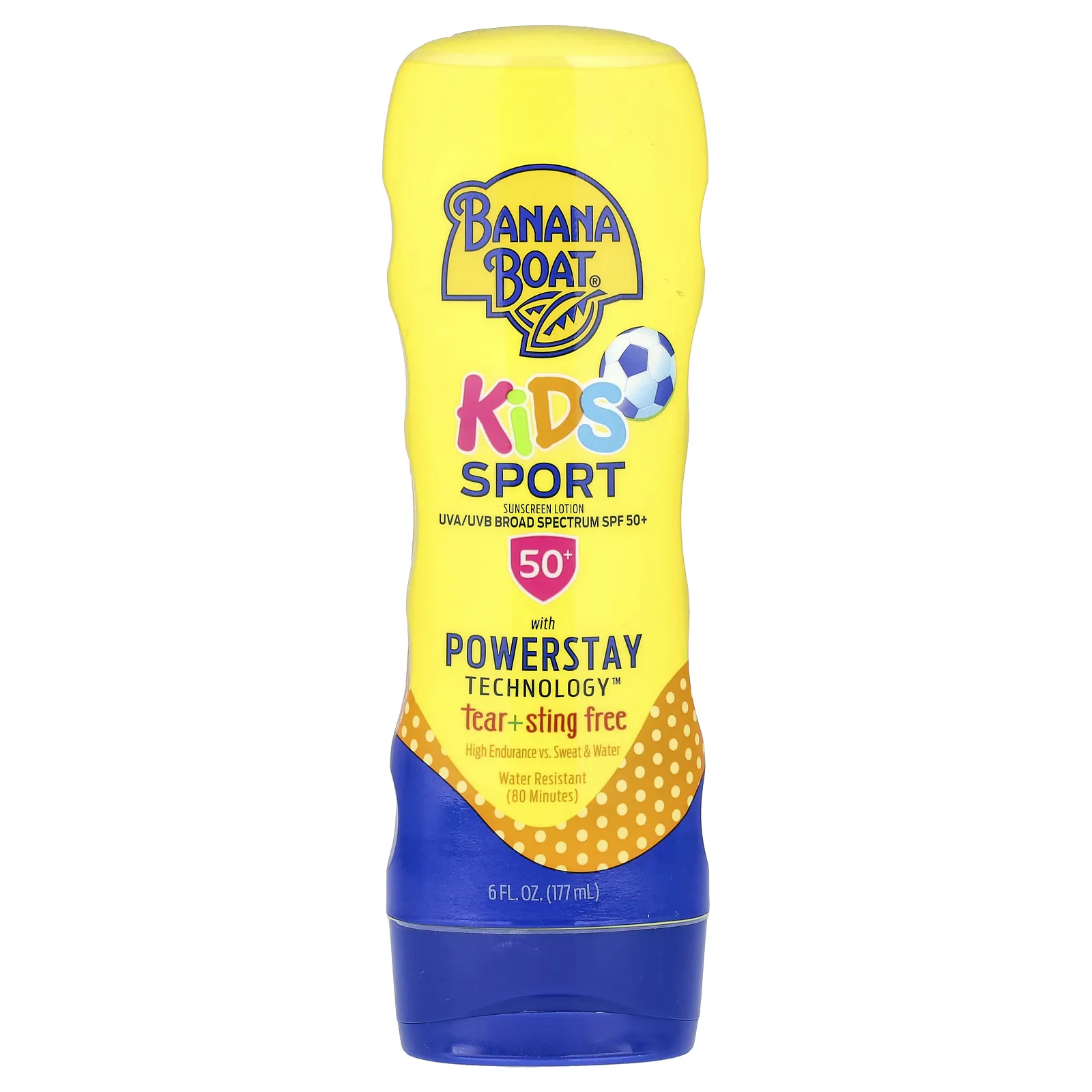 Banana Boat, Kids Sport, солнцезащитный лосьон, SPF 50+, 177 мл (6 жидк. унц.)