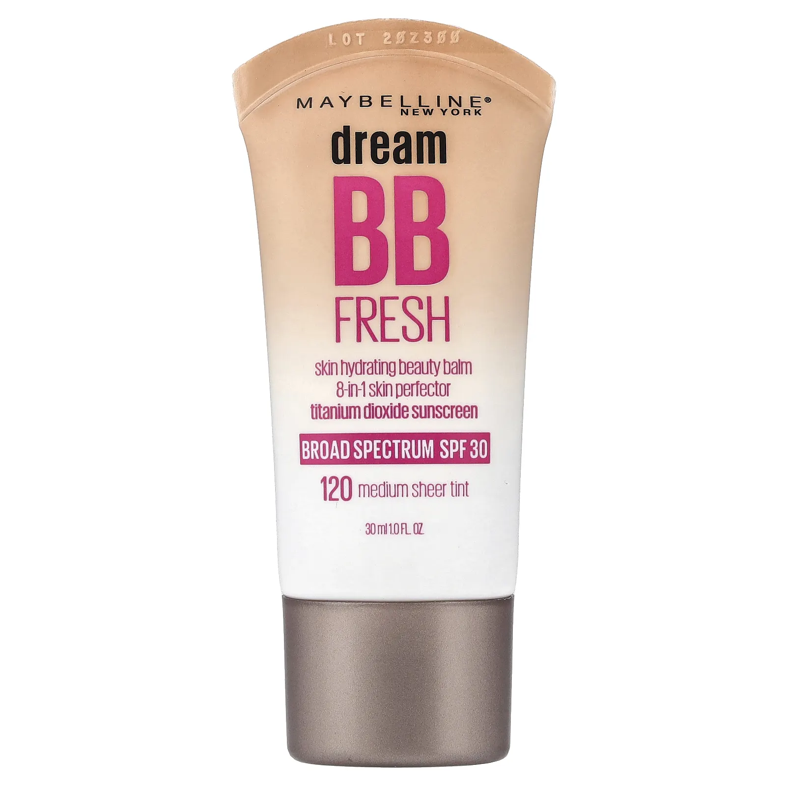 Maybelline, Dream BB Fresh, увлажняющий бальзам для кожи, SPF 30, средний оттенок 120, 30 мл (1 жидк. унция)