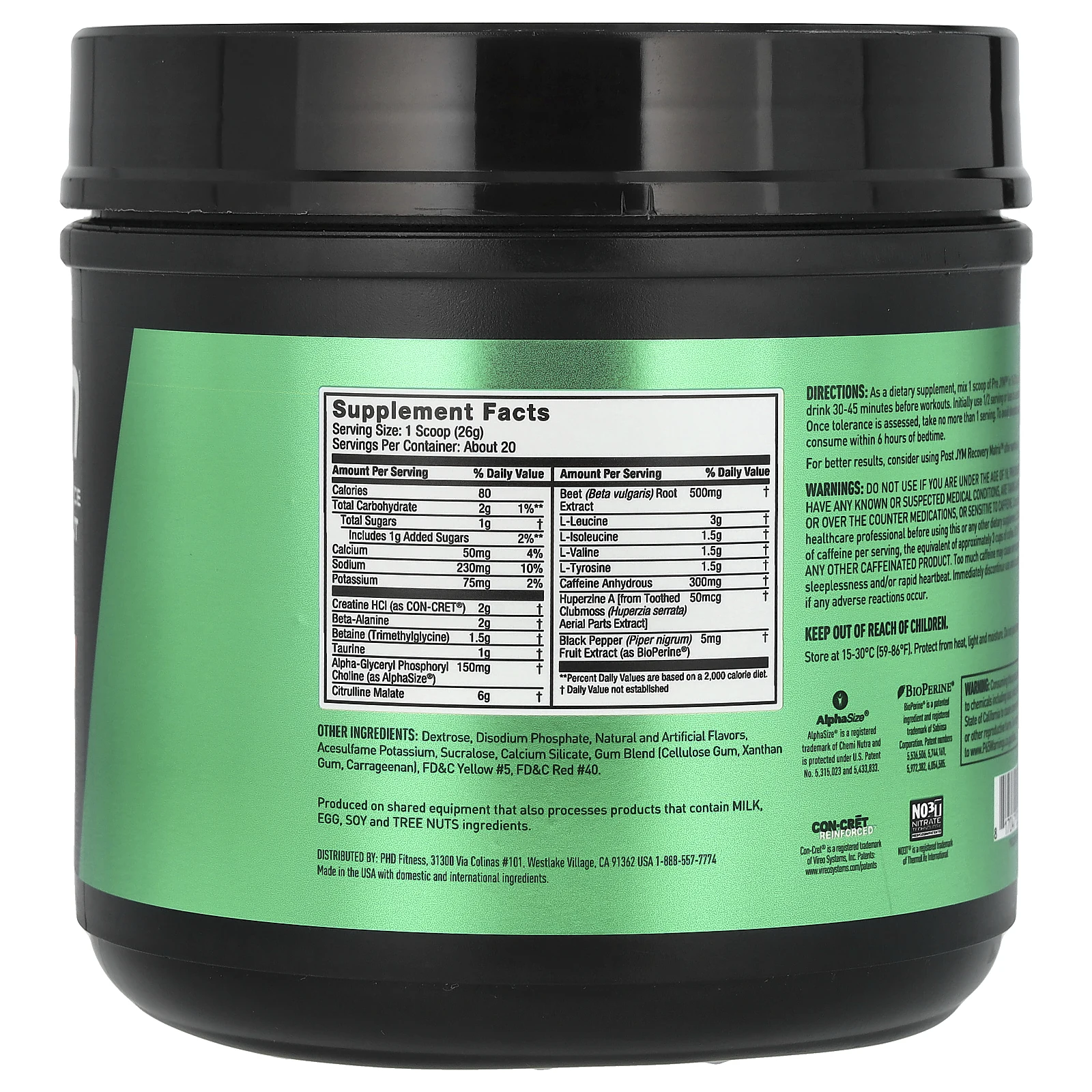 JYM Supplement Science, Pre JYM, перед тренировкой, высокоэффективное средство, апельсин и манго, 520 г (1,1 фунта)