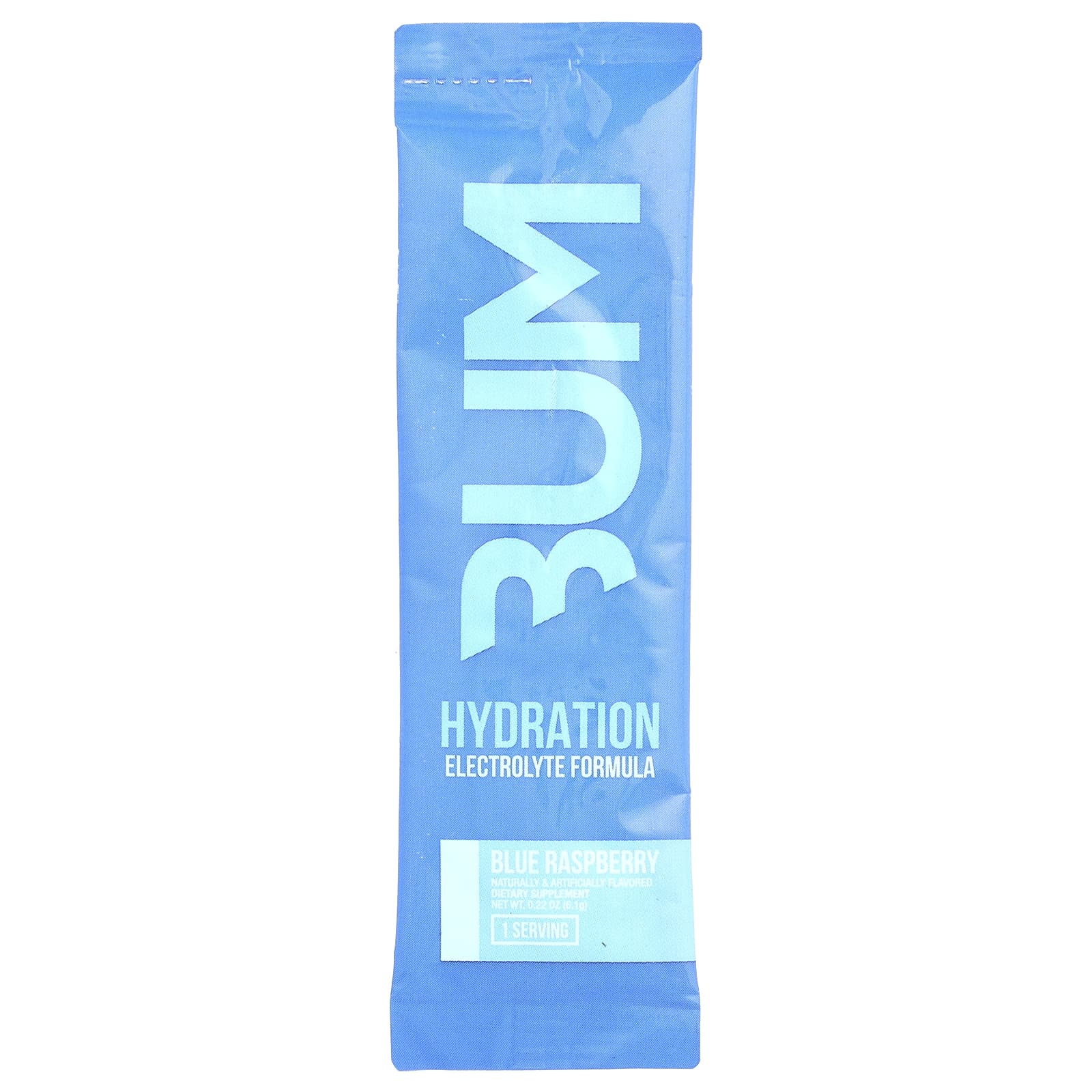 Raw Nutrition, Bum, Hydration, электролитная формула, со вкусом голубой малины, 20 пакетиков по 6,1 г (0,22 унции)