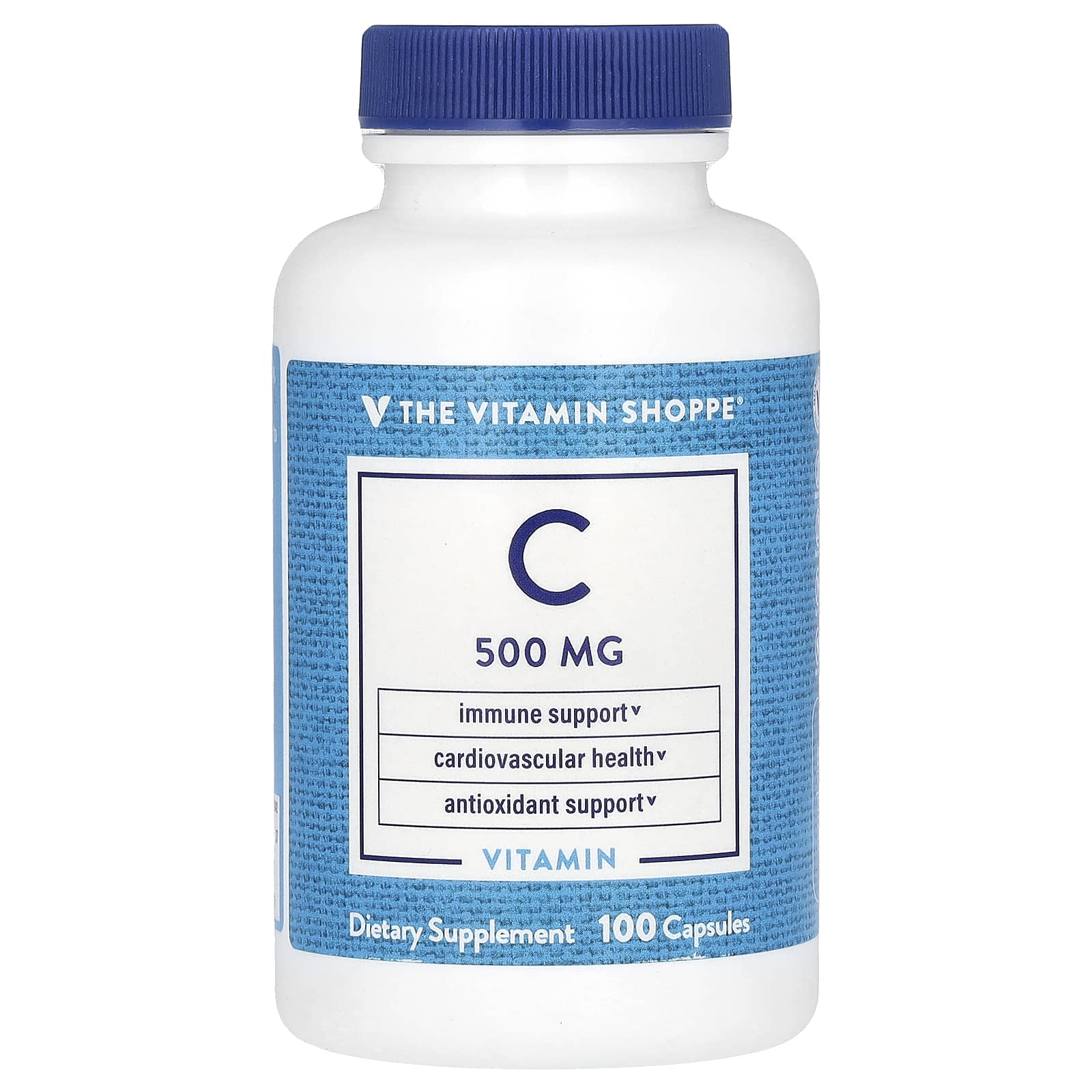 The Vitamin Shoppe, витамин C, 500 мг, 100 капсул