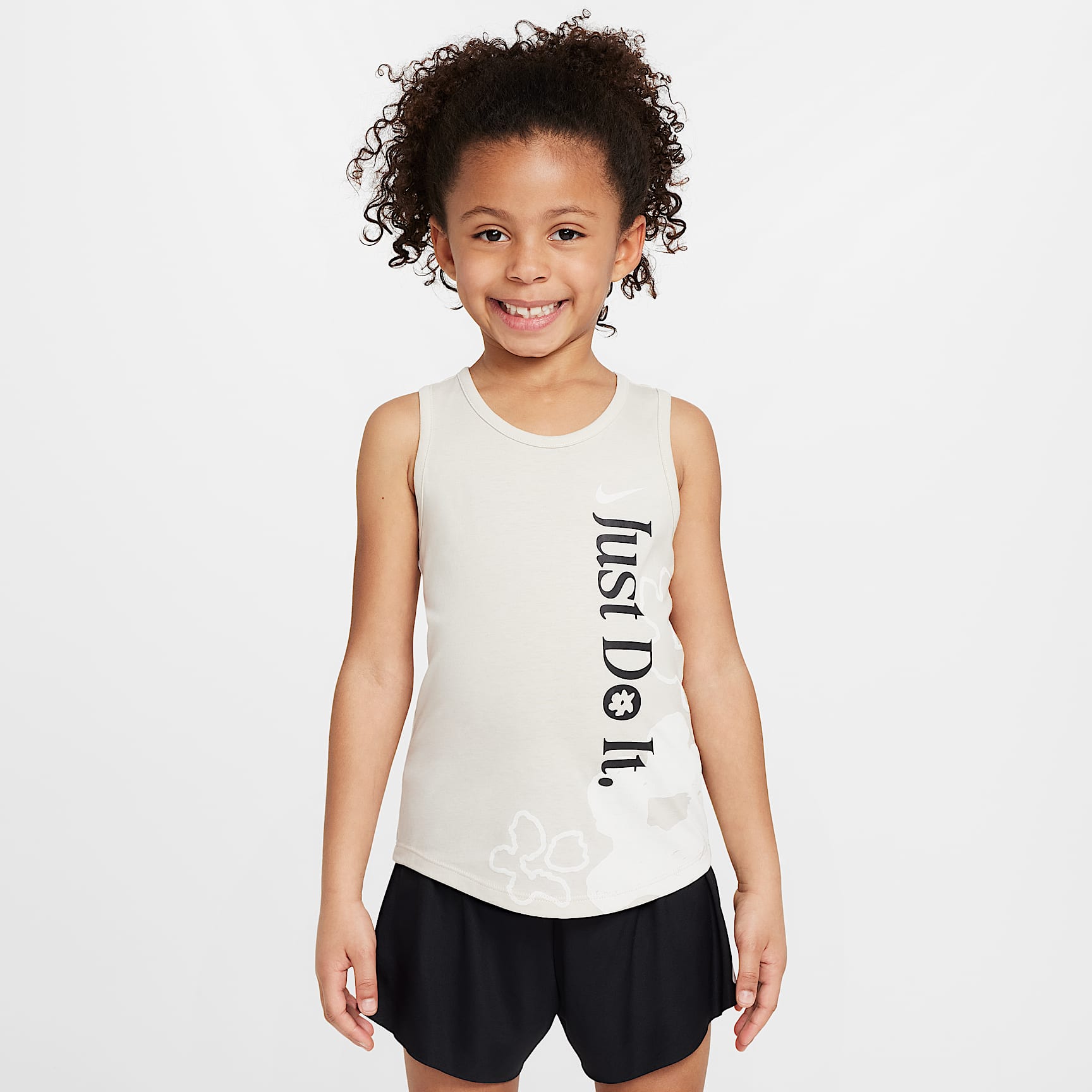Nike Dri-FIT Little Kids' Wild Flower 2-Piece Tank and Mesh Shorts Set