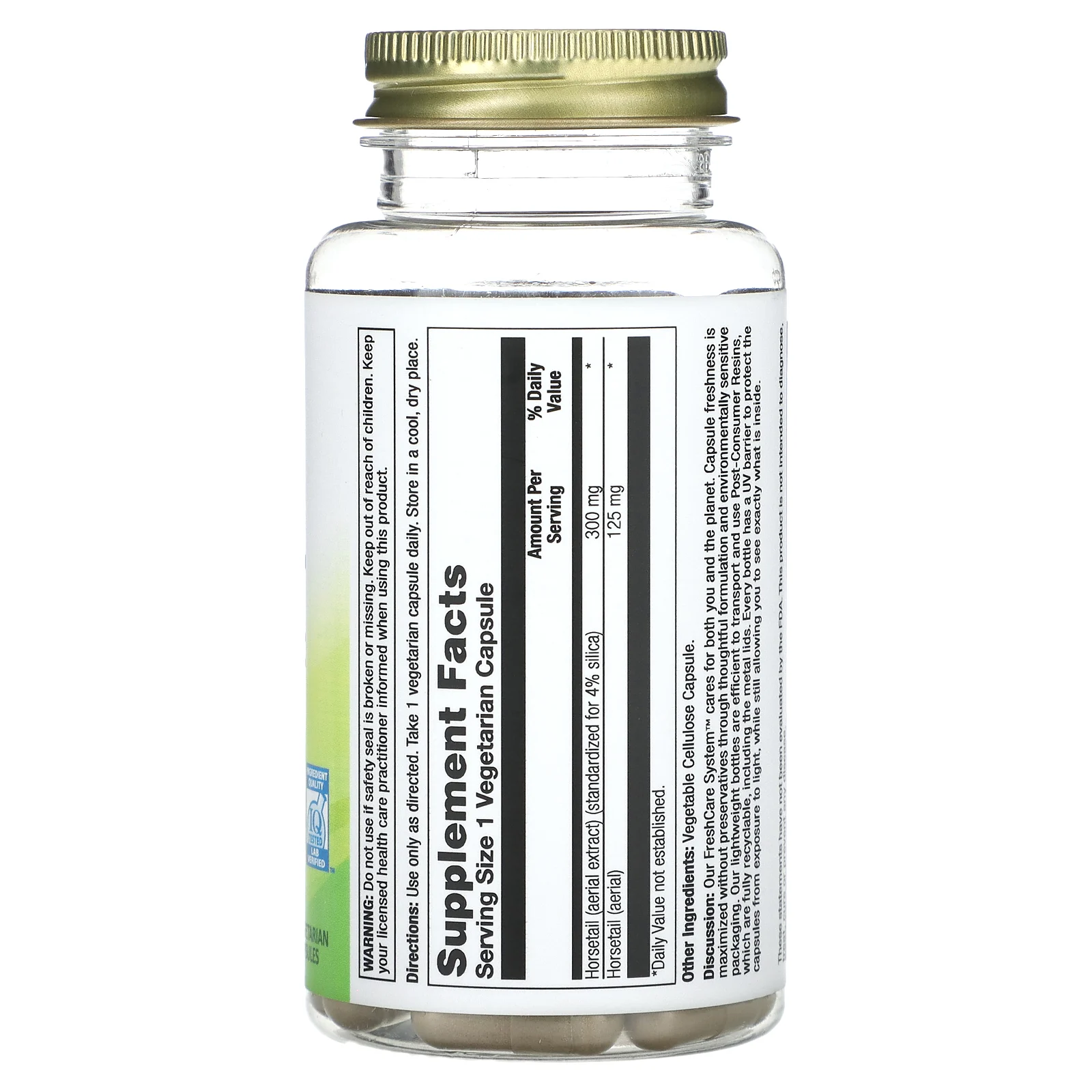 Nature's Life, Экстракт хвоща Silica Power, 300 мг, 60 вегетарианских капсул