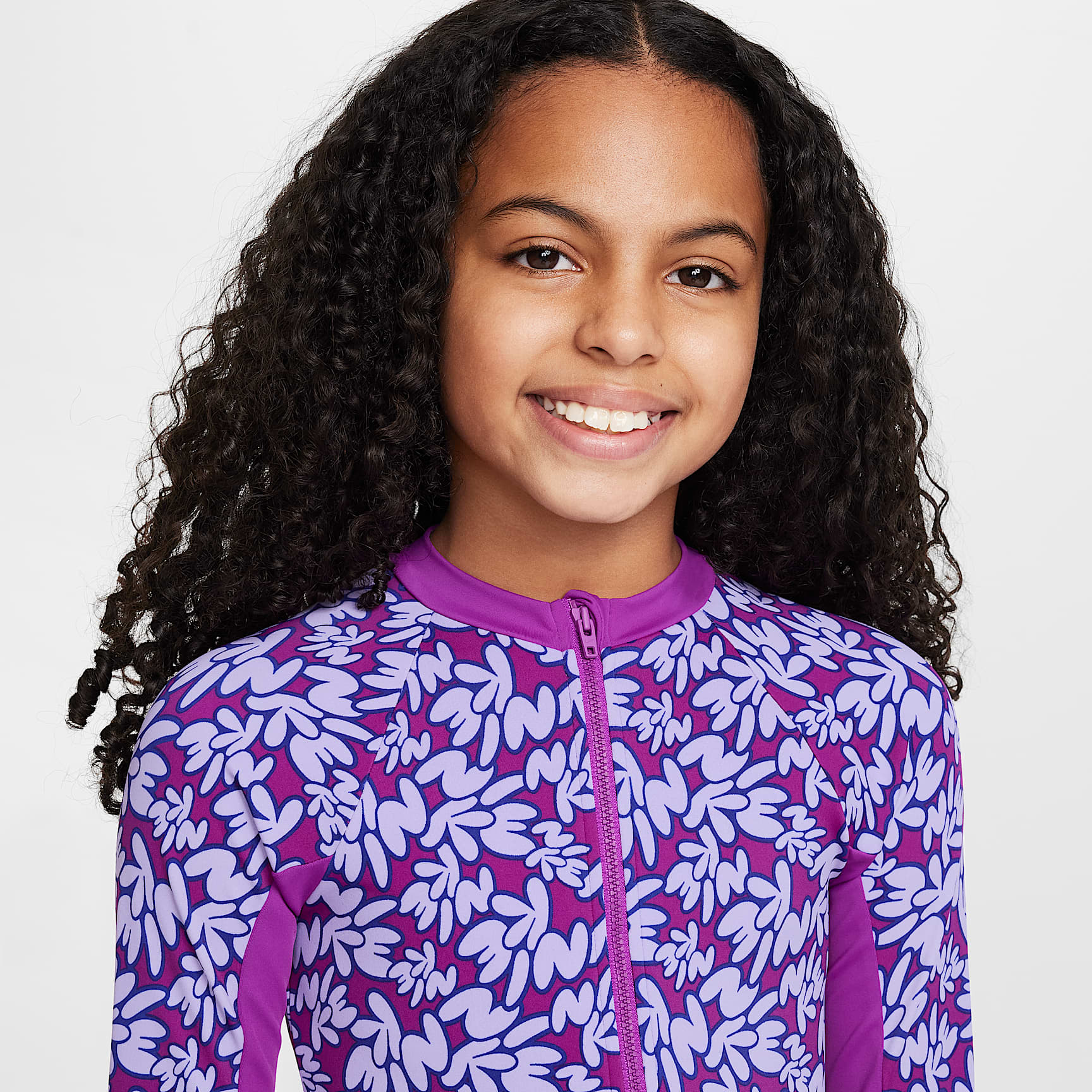 Nike Swim Big Kids' (Girls') Long-Sleeve One-Piece