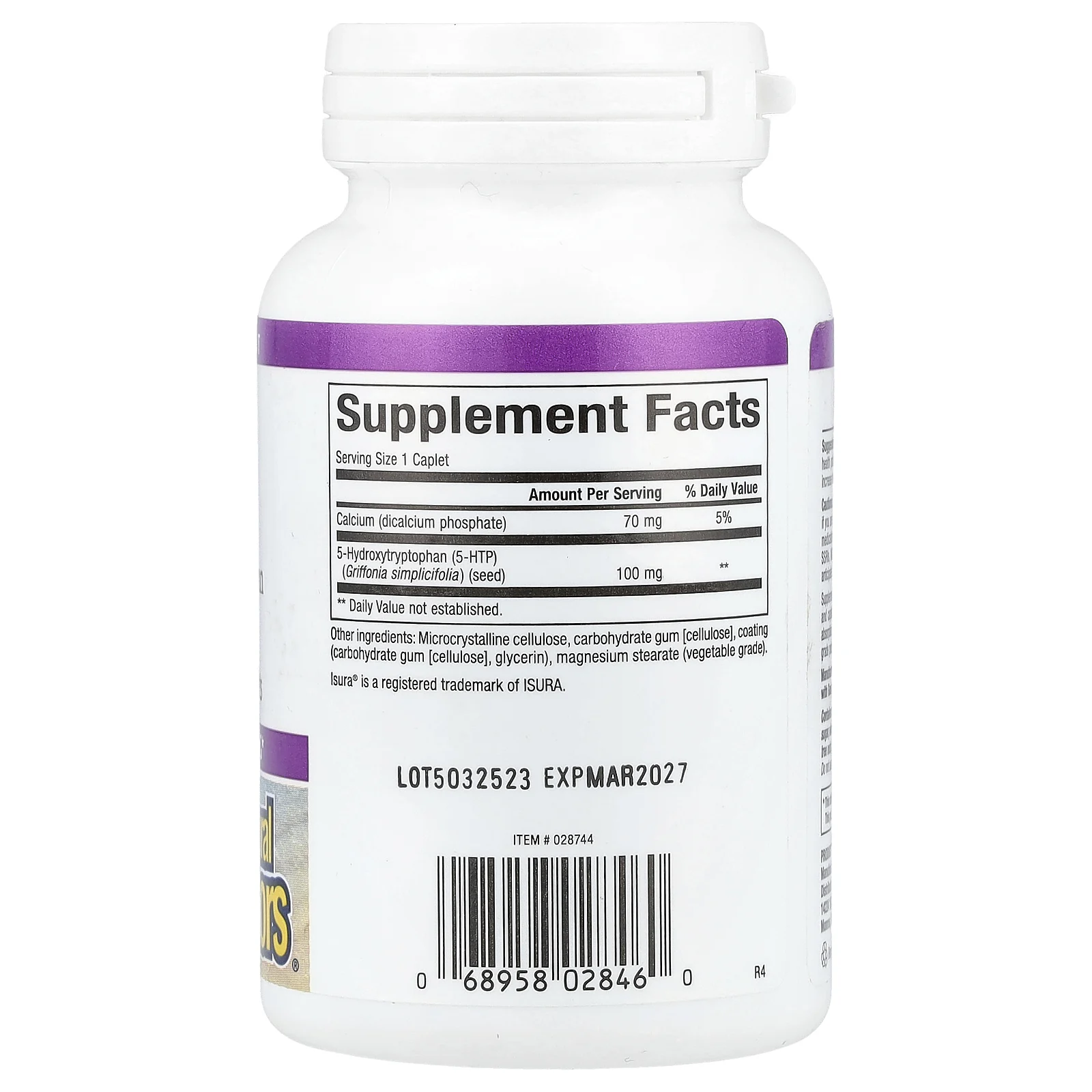 Natural Factors, 5-гидрокситриптофан, 100 мг, 120 капсул с замедленным высвобождением