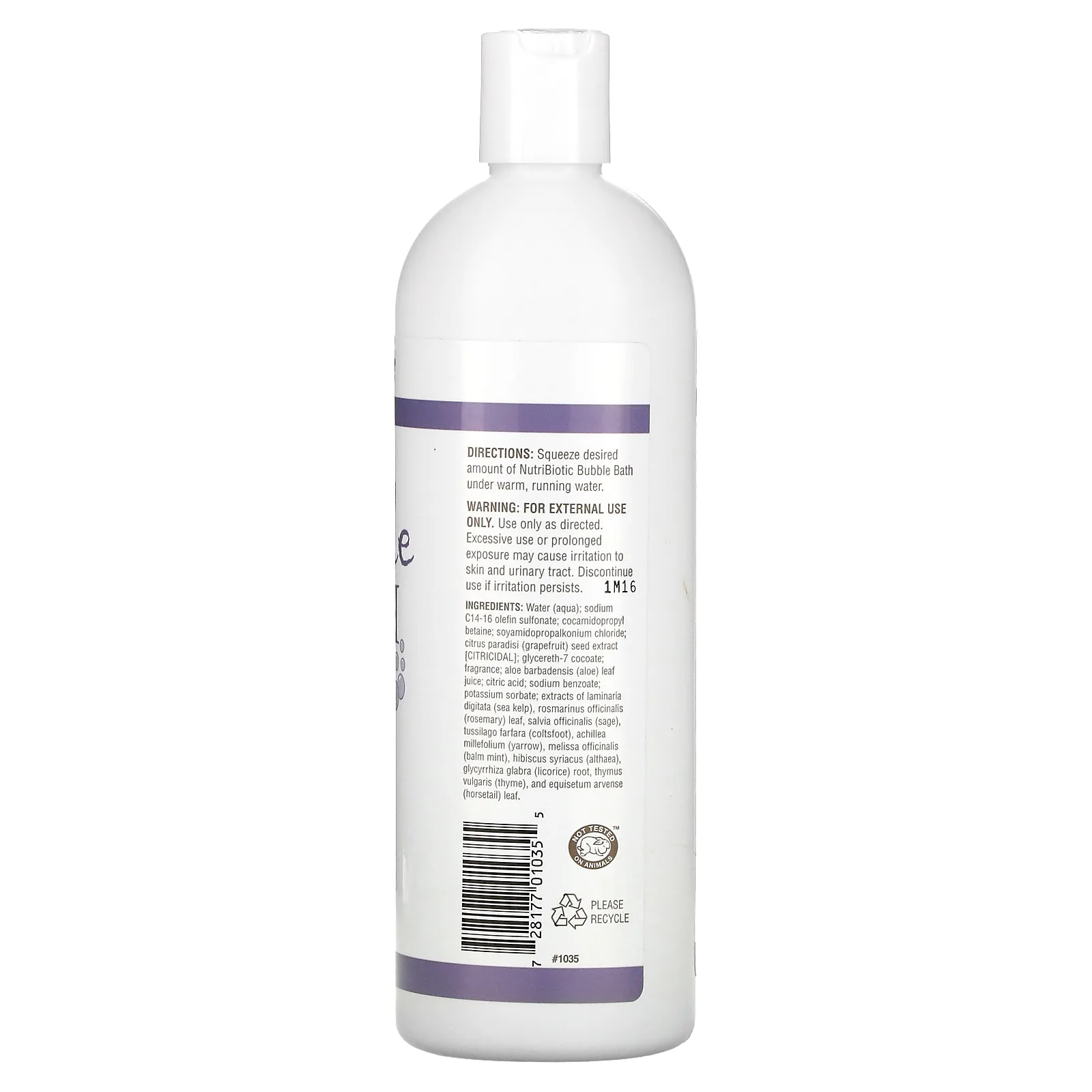 NutriBiotic, пена для ванны, без мыла, с ароматом свежих фруктов, 473 мл (16 жидк. унций)