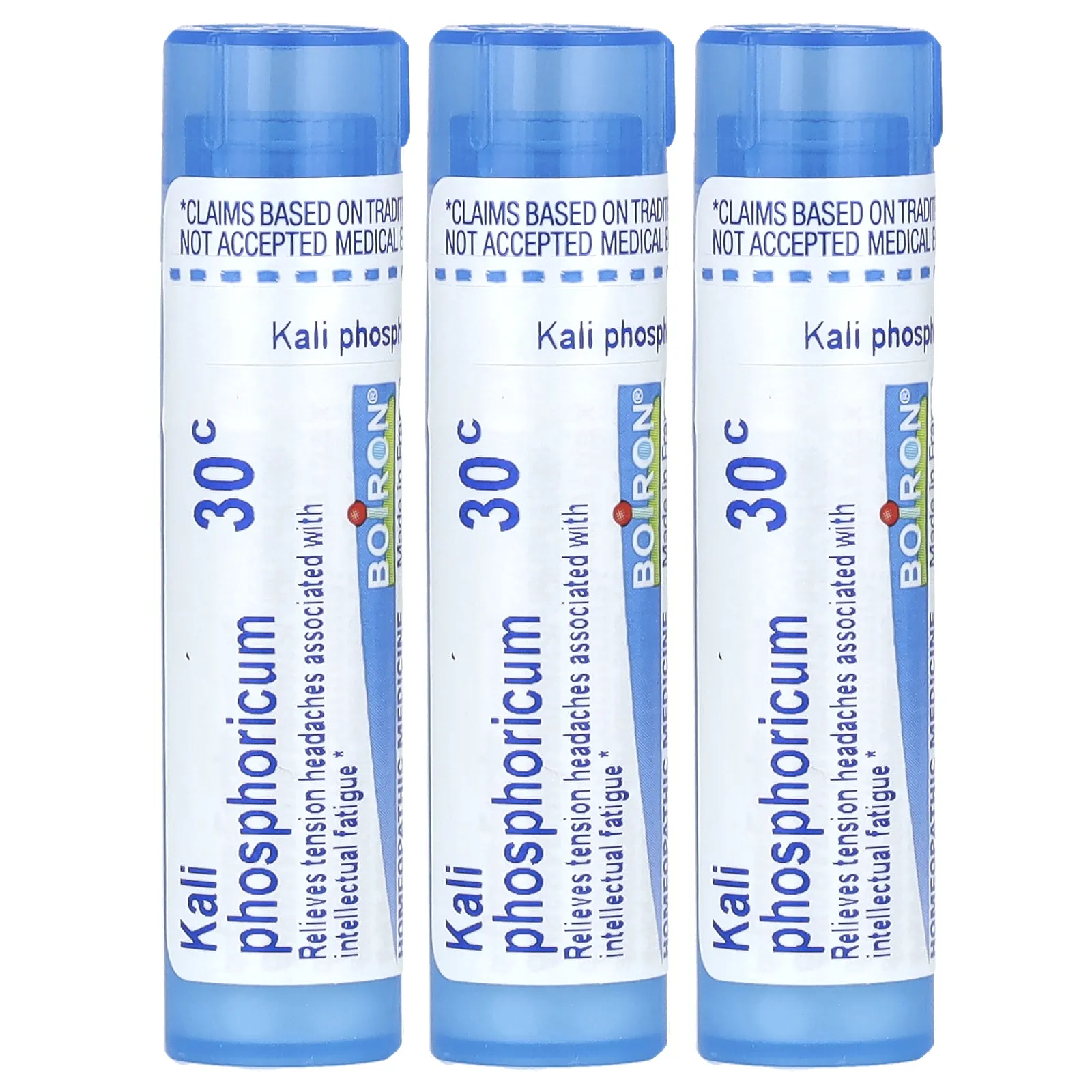 Boiron, Kali Phosphoricum, гранулы Meltaway, 30C, 3 тюбика, прибл. 80 гранул каждая
