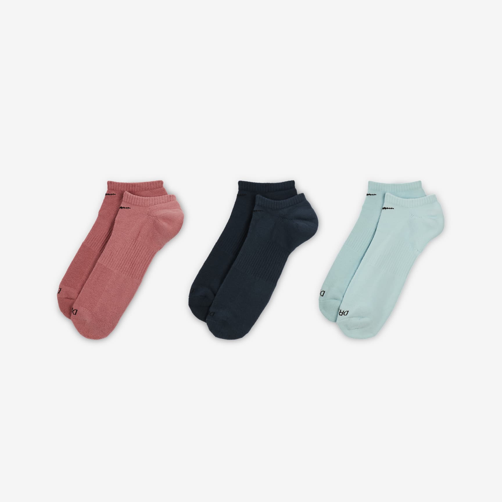 Nike Everyday Plus Cushion Training No-Show Socks (3 Pairs)