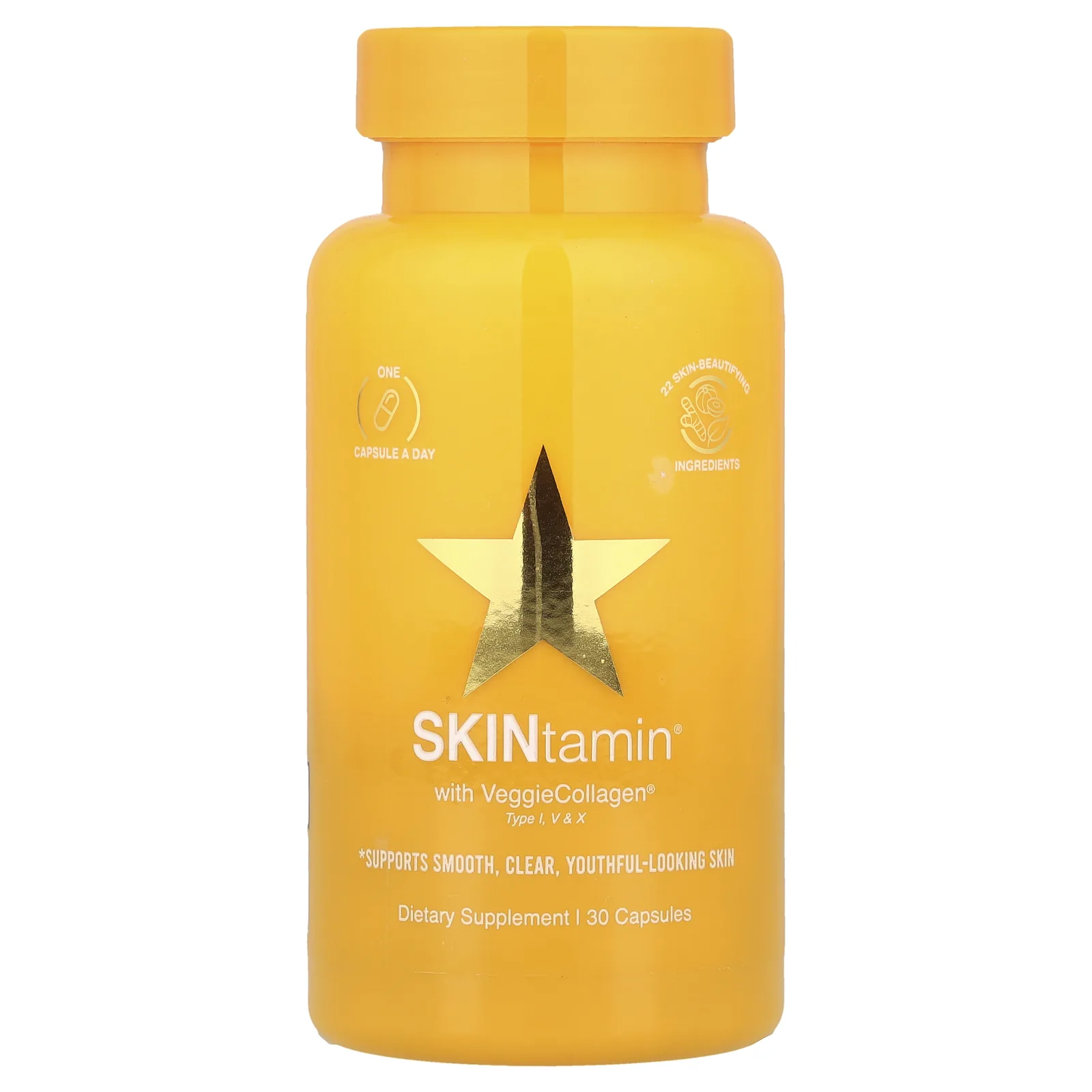 HAIRtamin, SKINtamin® With VeggieCollagen®, 30 капсул