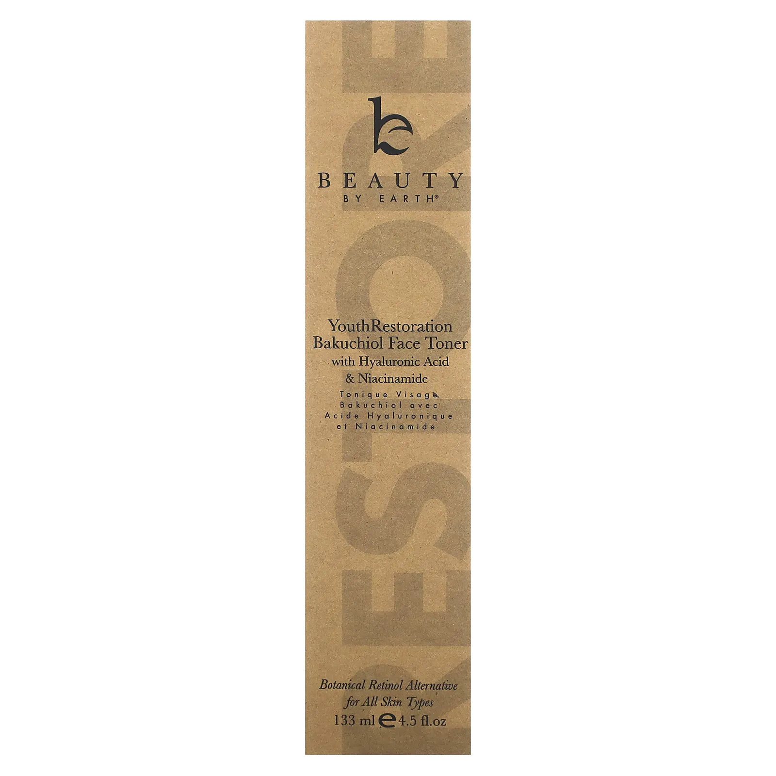 Beauty By Earth, Youth Restoration, тоник для лица бакучиол, 133 мл (4,5 жидк. унции)