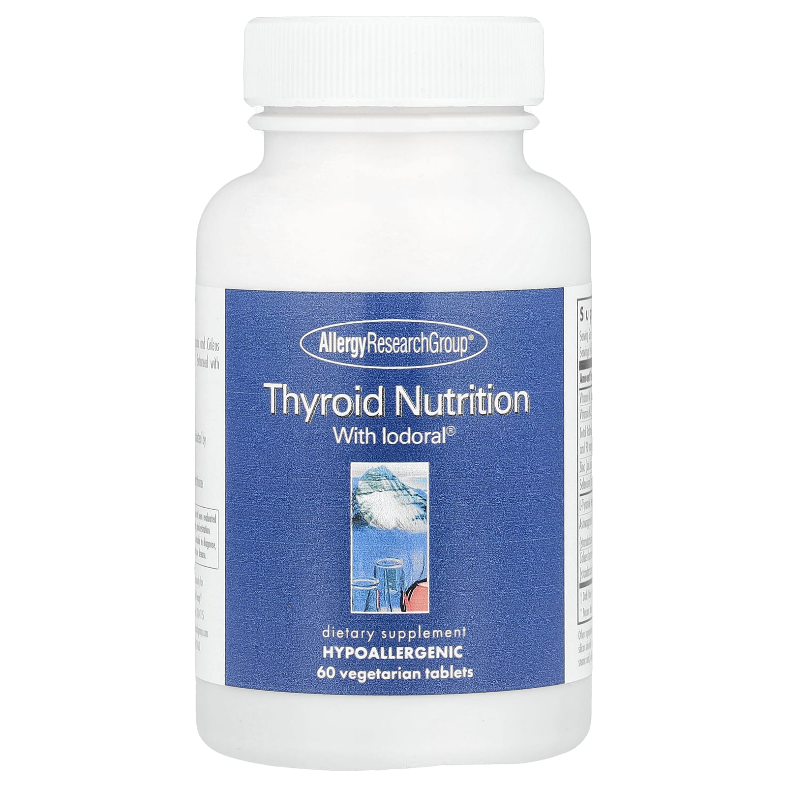 Allergy Research Group, Thyroid Nutrition с йодоралом, 60 вегетарианских таблеток
