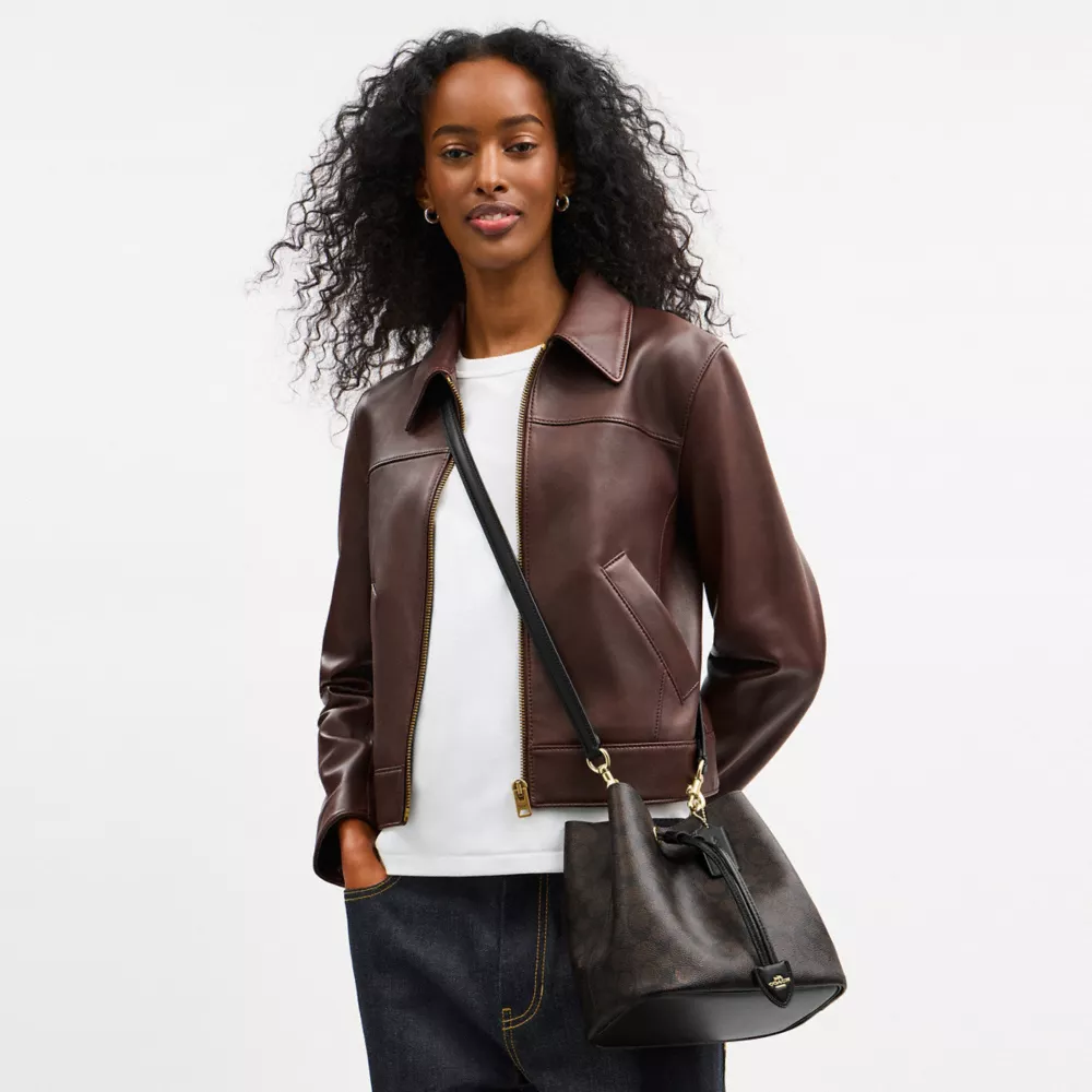 Сумка COACH Rowan Bucket Bag In Signature Canvas