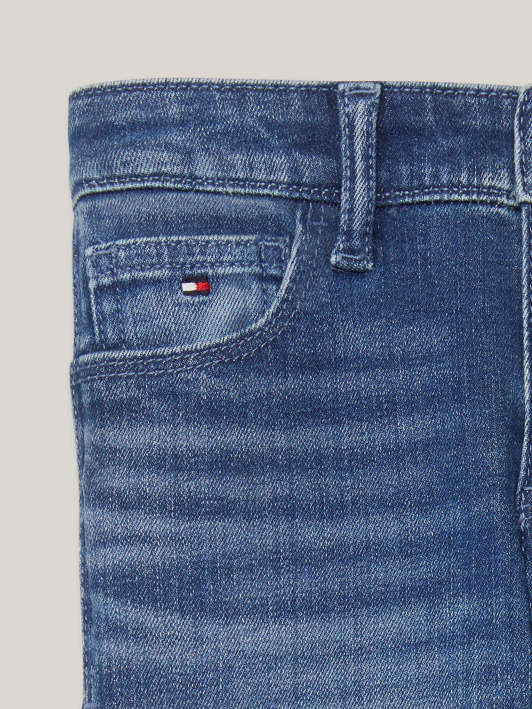 Джинсы для девочек Tommy Hilfiger, Детские эластичные джинсы средней стирки скинни