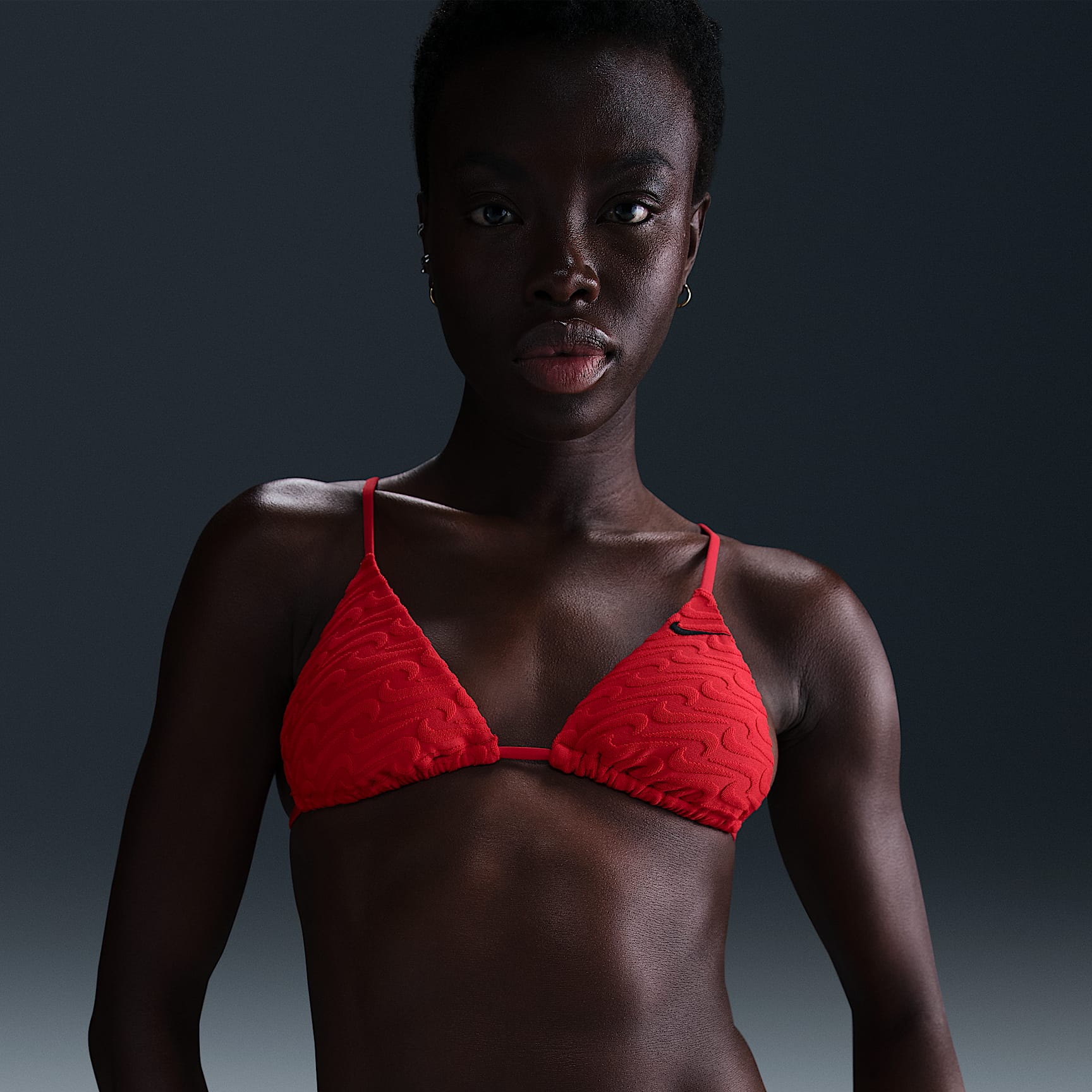 Nike Swim Swoosh Link Women's Terry Triangle Bikini Top