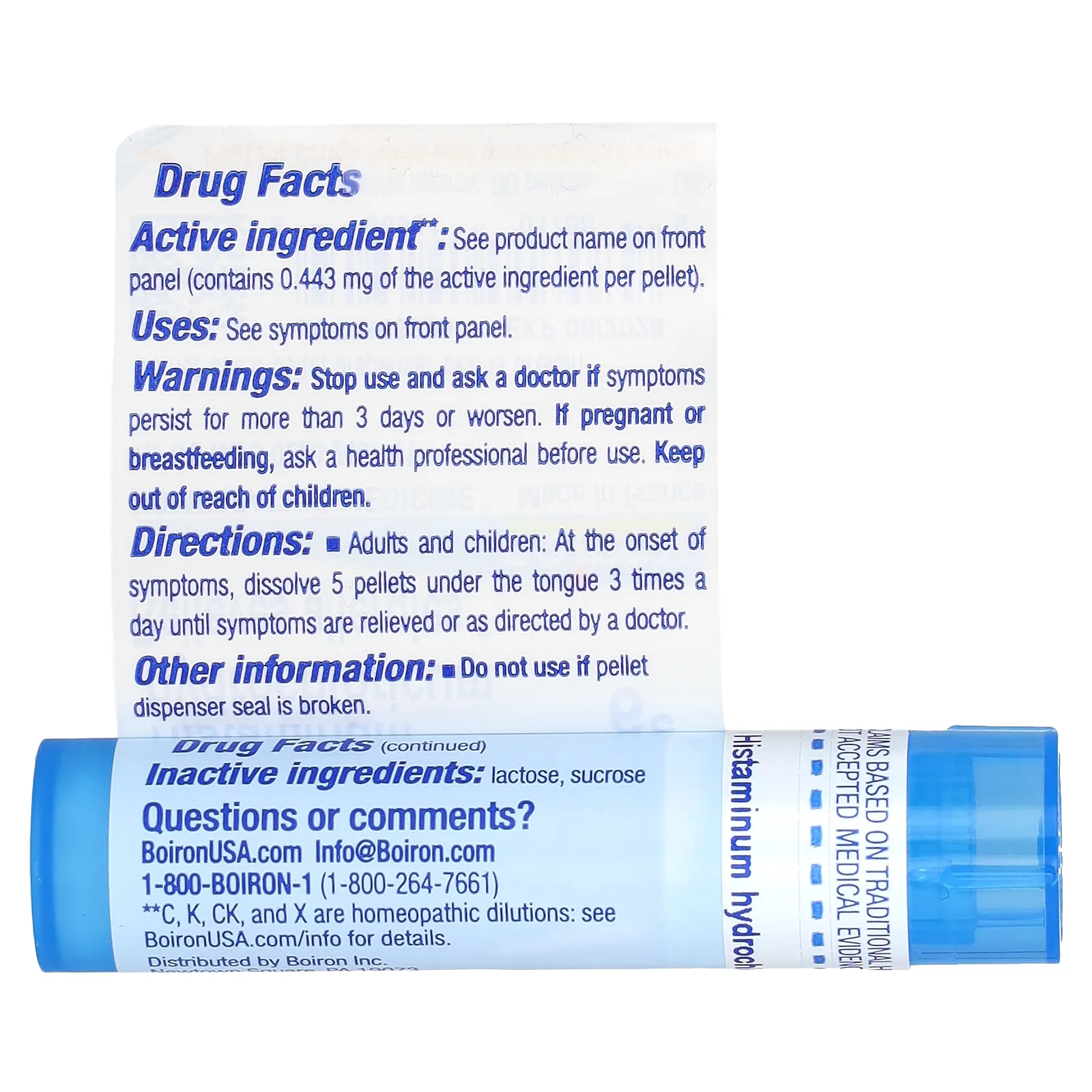 Boiron, Гистамина гидрохлорид 6C, 80 гранул