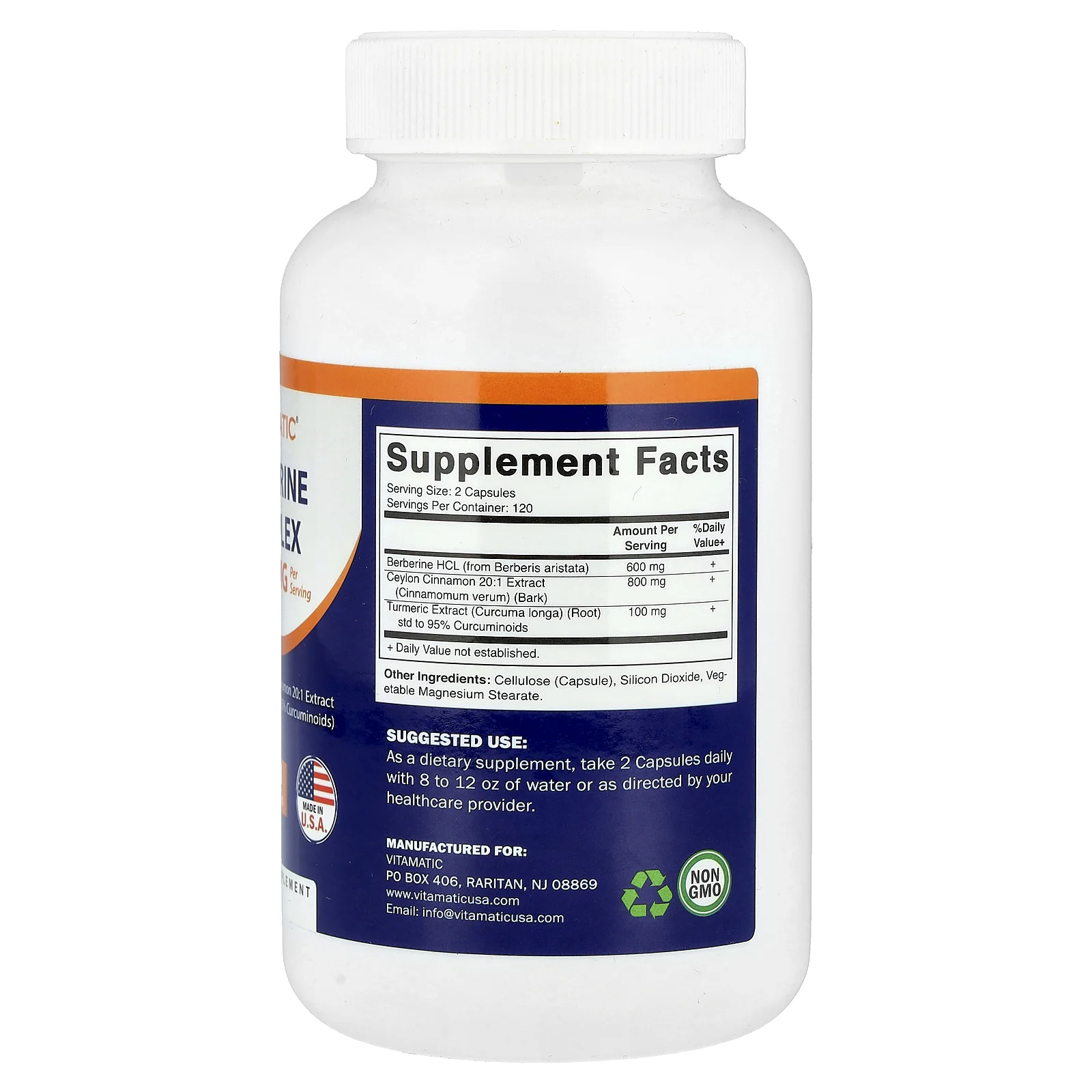 Vitamatic, Berberine Complex, 240 капсул