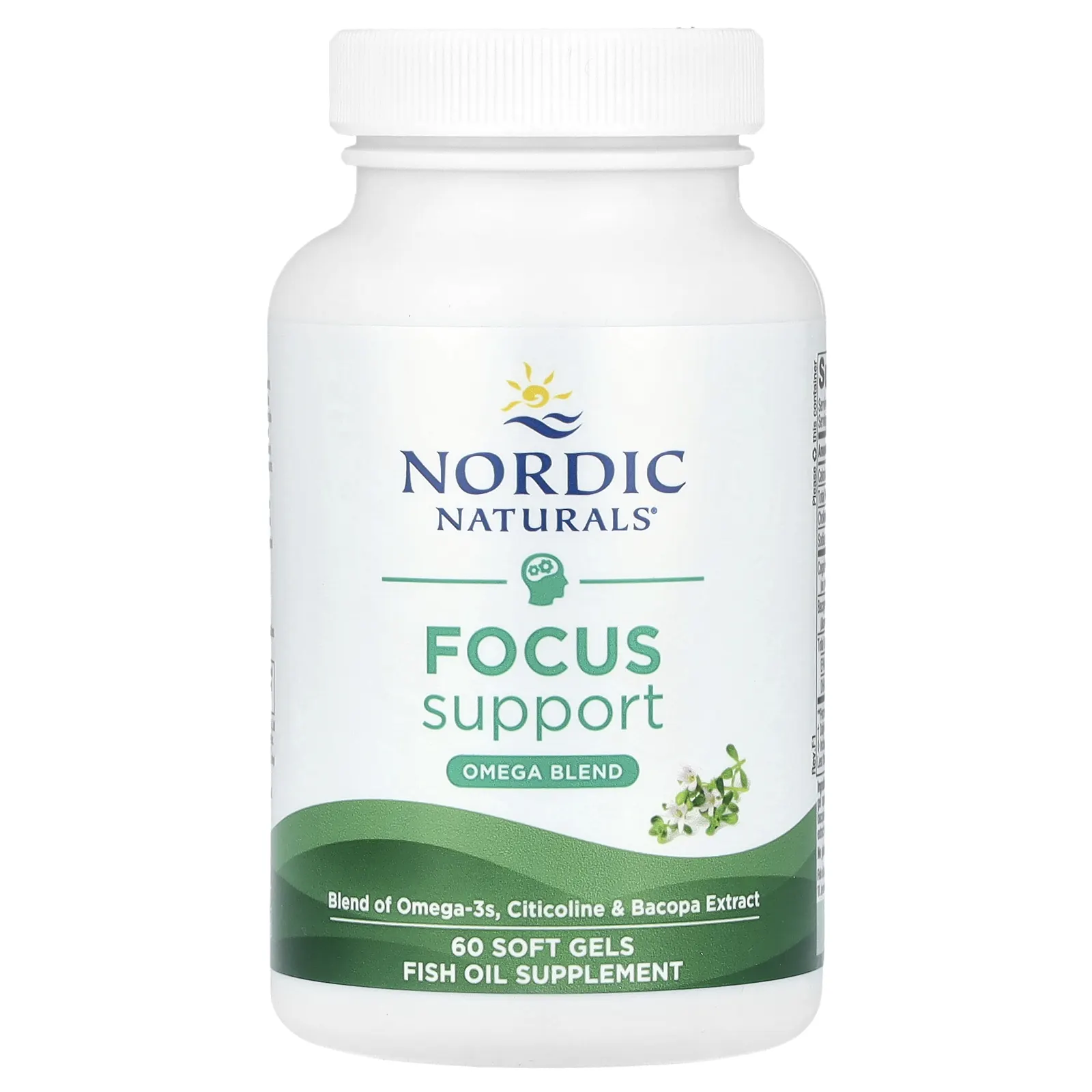 Nordic Naturals, Omega Focus, 1280 мг, 60 капсул (640 мг в 1 капсуле)