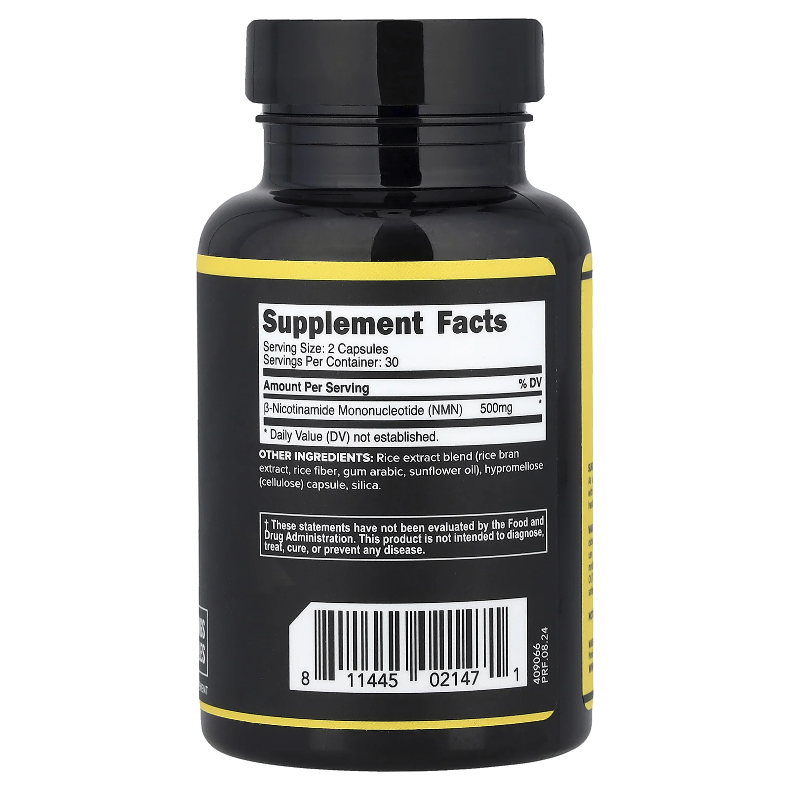 Primaforce, NMN`` 60 капсул (250 мг в каждой капсуле)