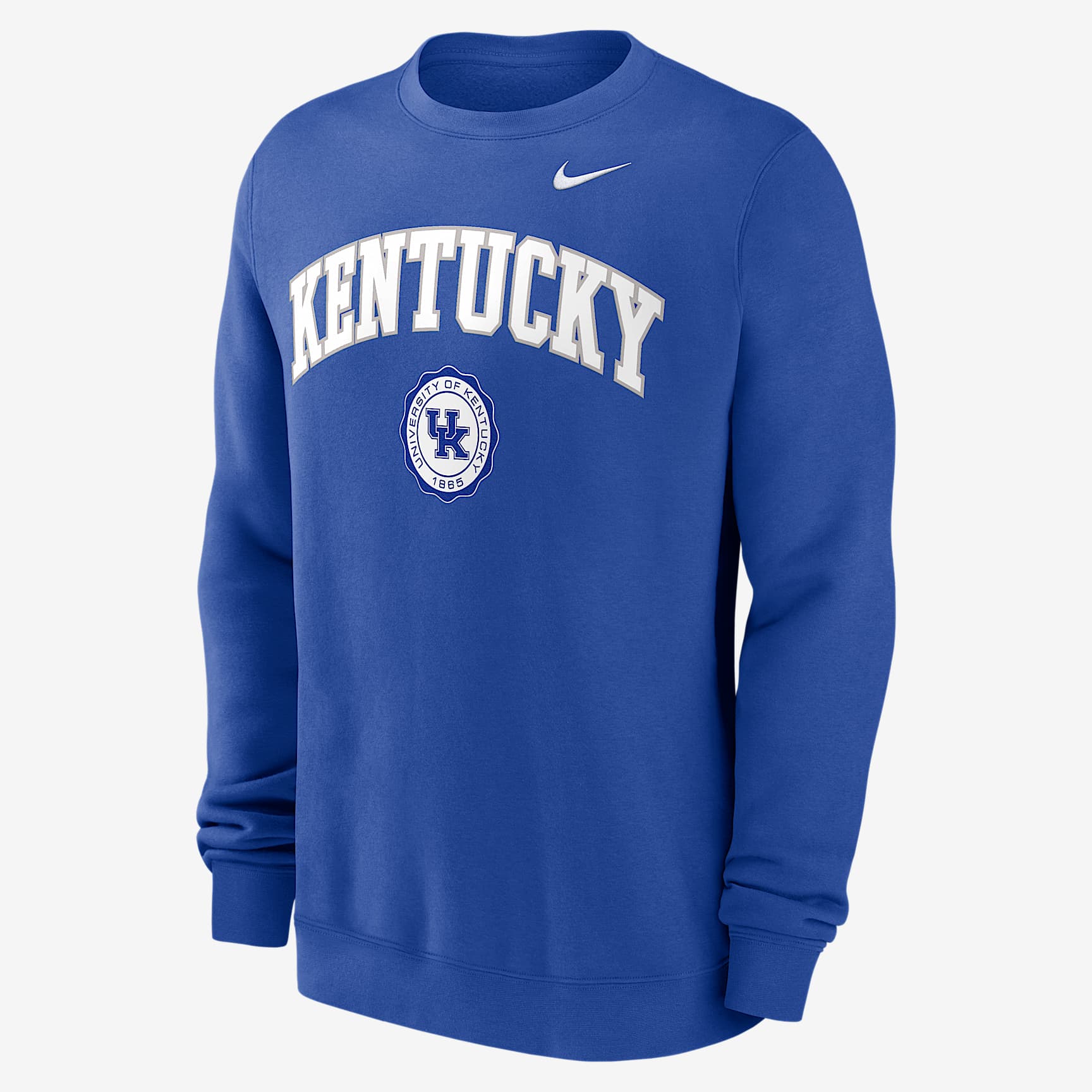 Kentucky Wildcats Arched Seal Men's Nike College Pullover Crew